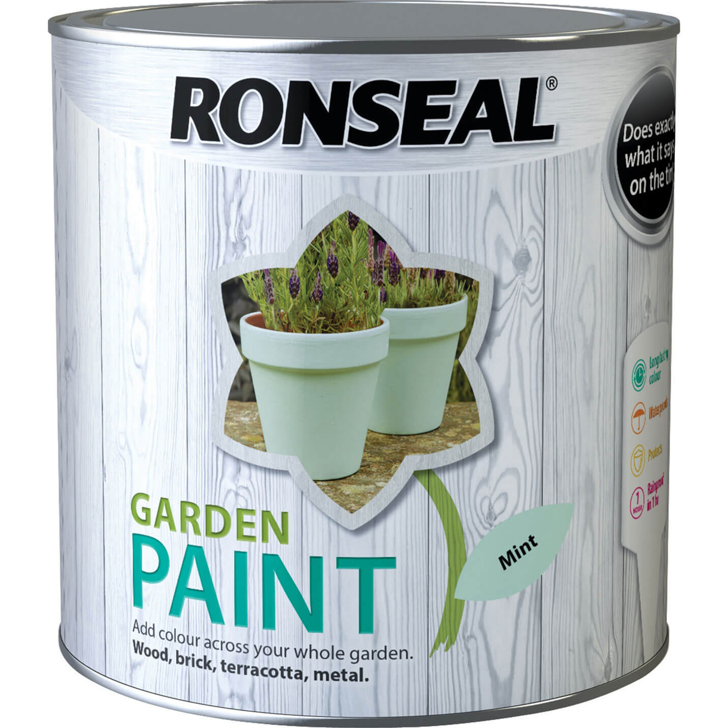 Image of Ronseal General Purpose Garden Paint Mint 2.5l