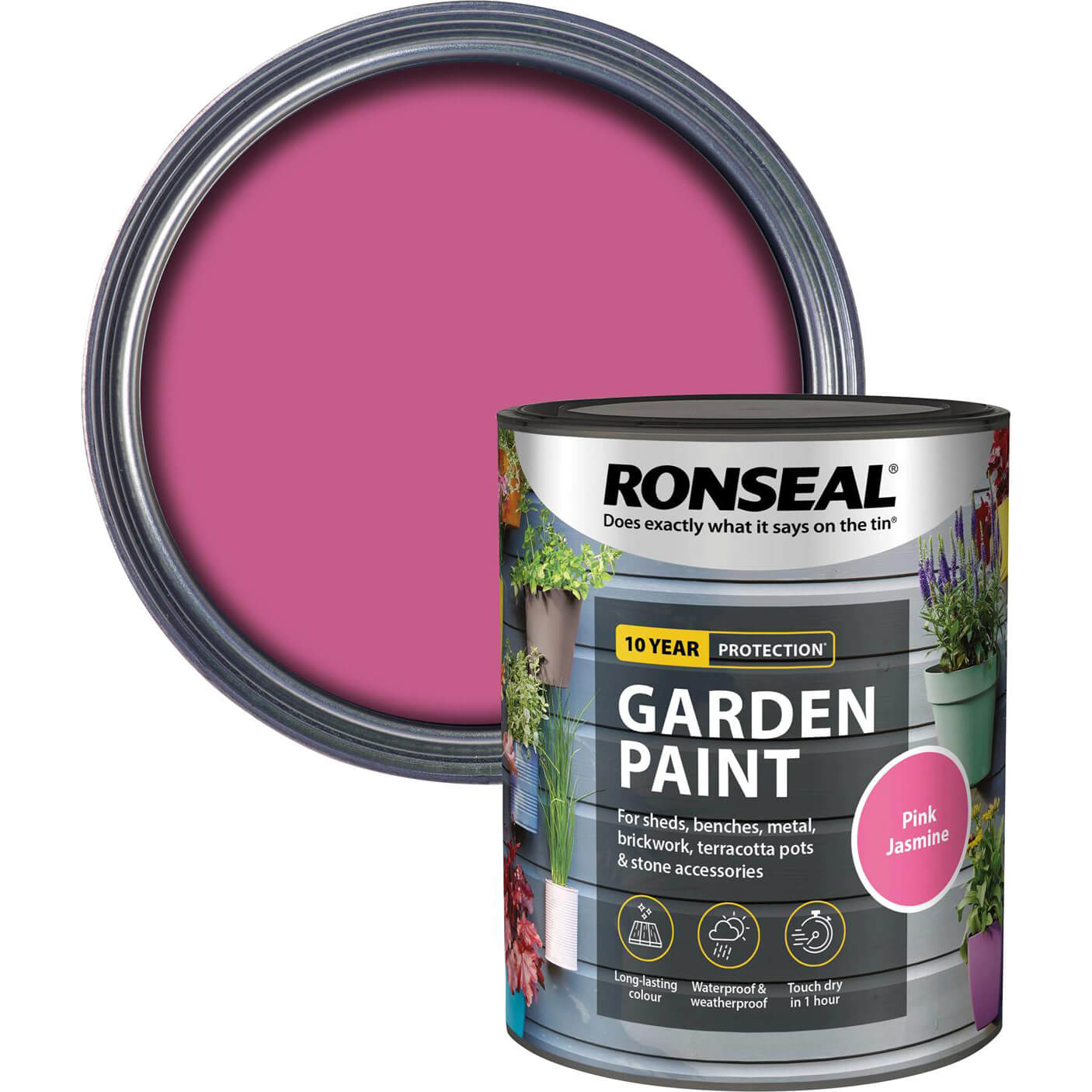 Photos - Varnish Ronseal General Purpose Garden Paint Pink Jasmine 750ml