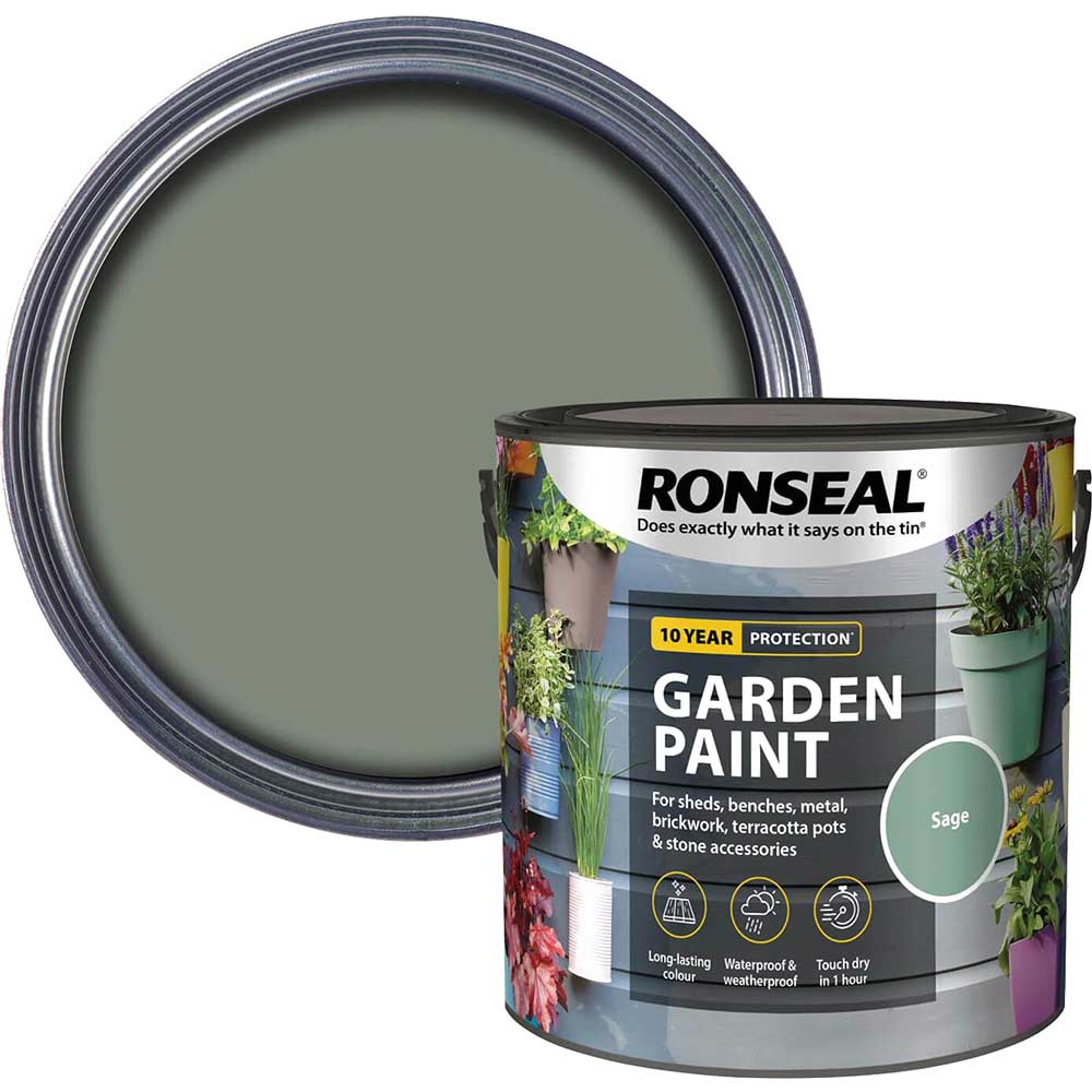 Ronseal General Purpose Garden Paint Sage 2.5l