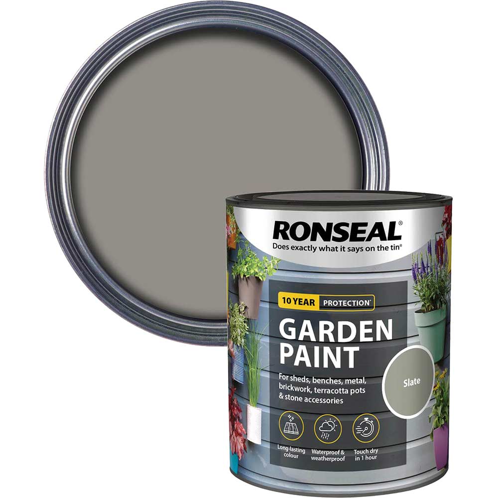 Ronseal General Purpose Garden Paint Slate 750ml