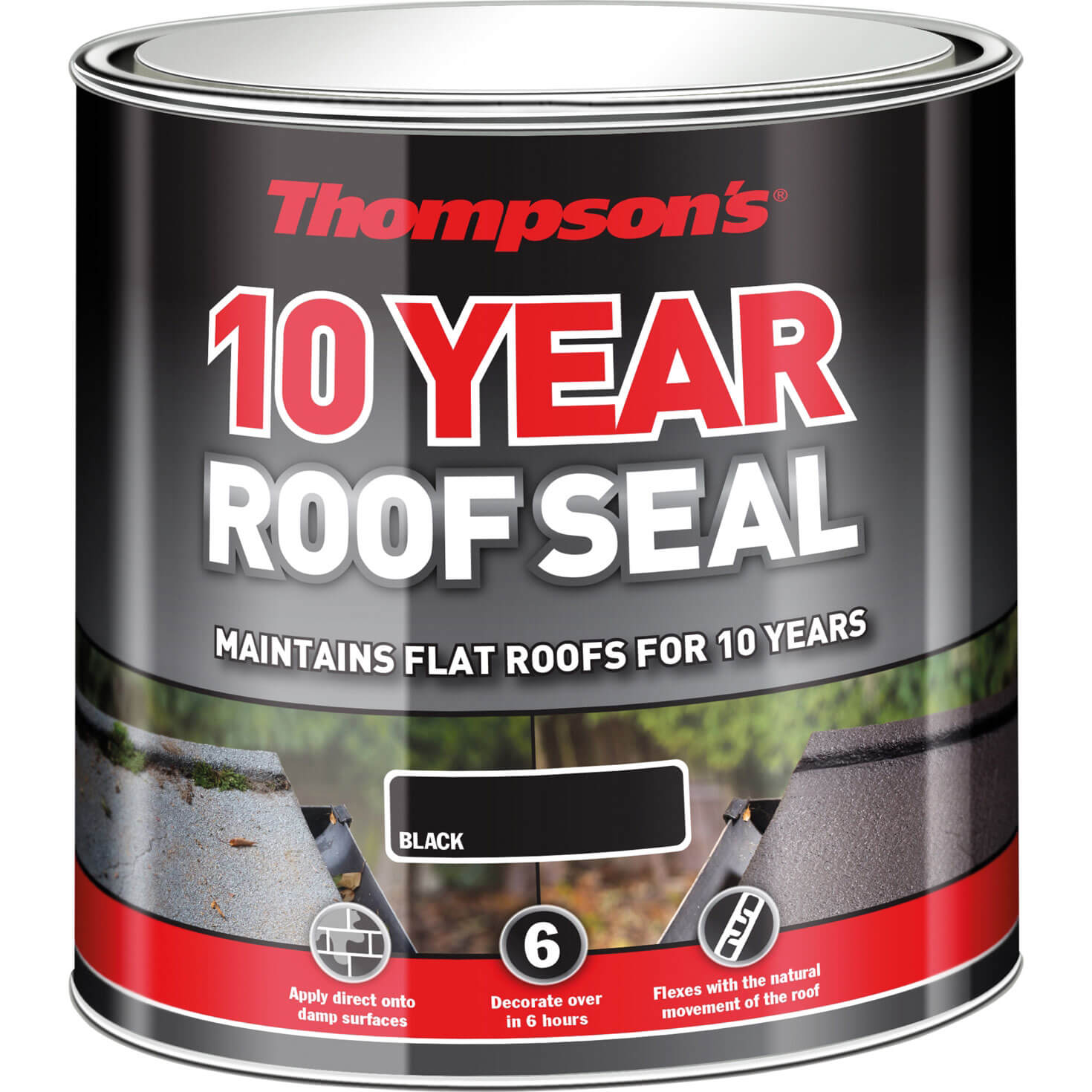 Image of Ronseal Thompsons High Performance Roof Seal 1l Black