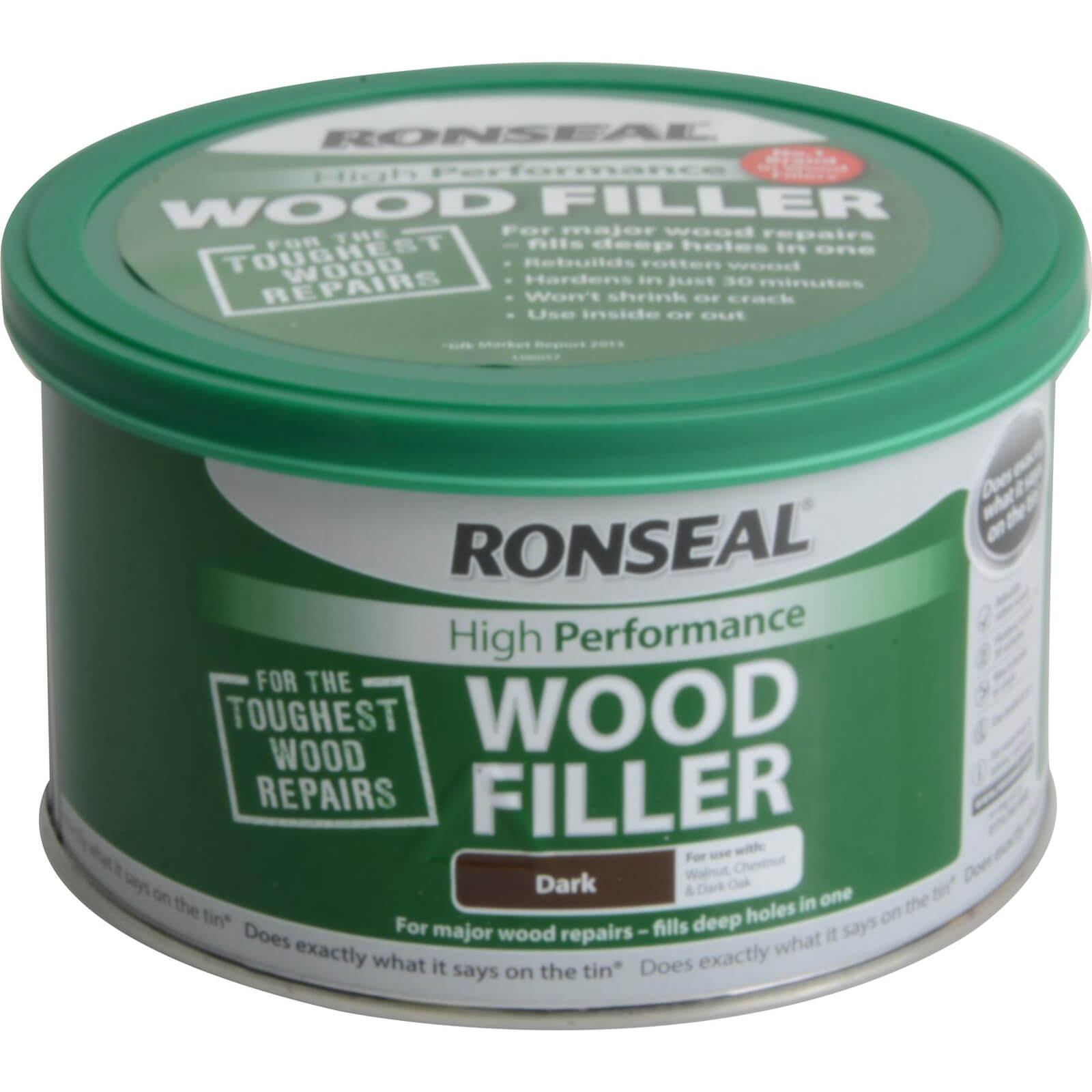 Image of Ronseal High Performance Wood Filler Dark 275g