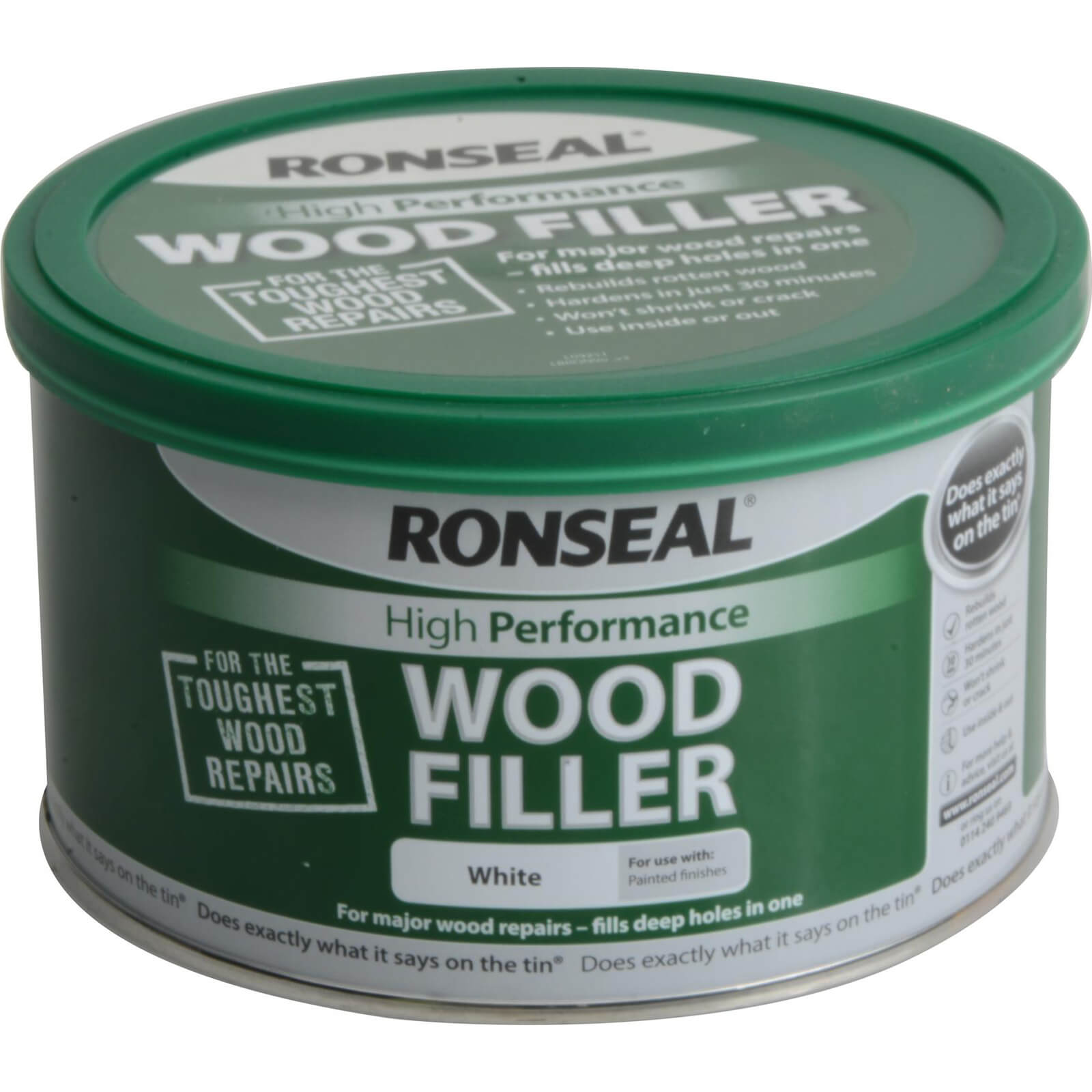 Image of Ronseal High Performance Wood Filler White 275g