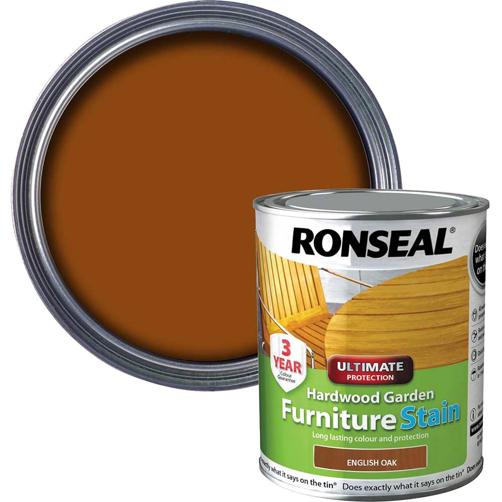 Ronseal Hardwood Furniture Stain Dark Oak 750ml