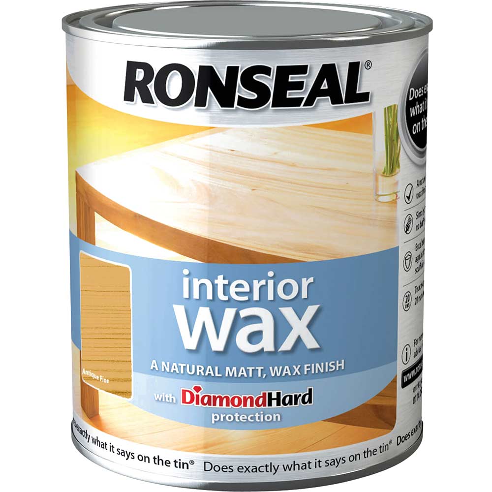 Image of Ronseal Interior Wax Antique Pine 750ml