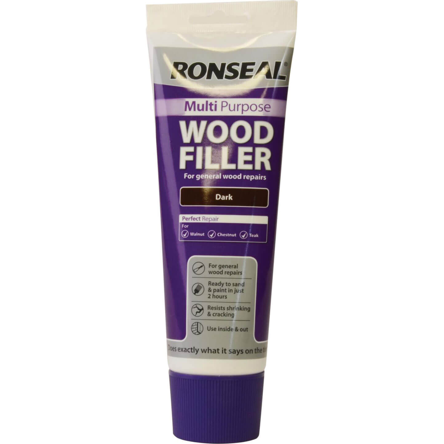 Image of Ronseal Multi Purpose Wood Filler Tube Dark 325g