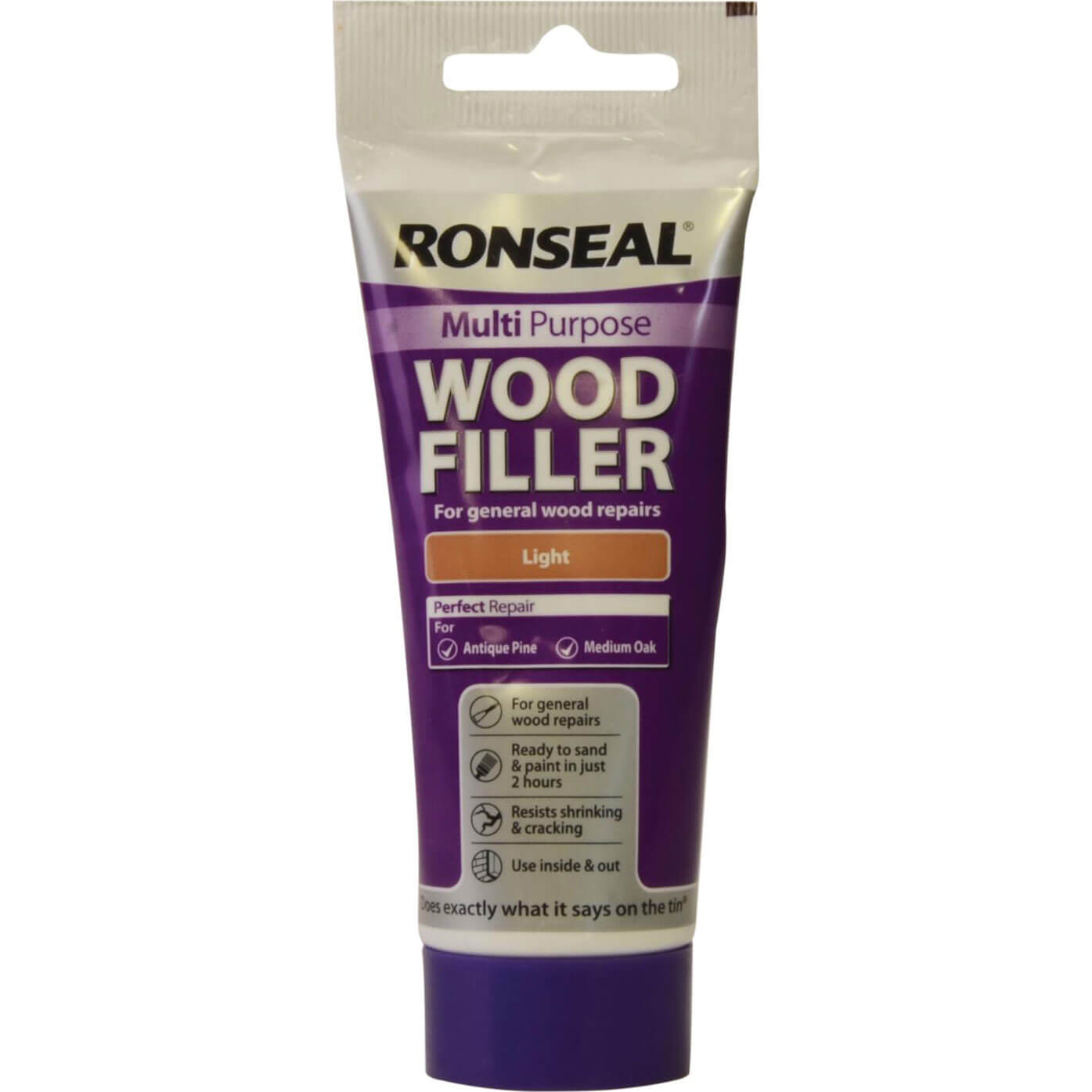 Image of Ronseal Multi Purpose Wood Filler Tube Light 100g
