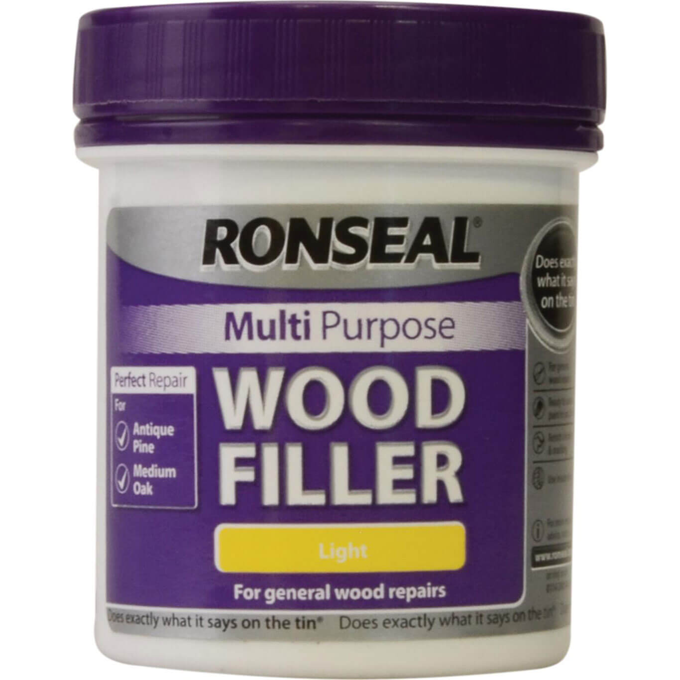 Image of Ronseal Multi Purpose Wood Filler Tub Light 250g
