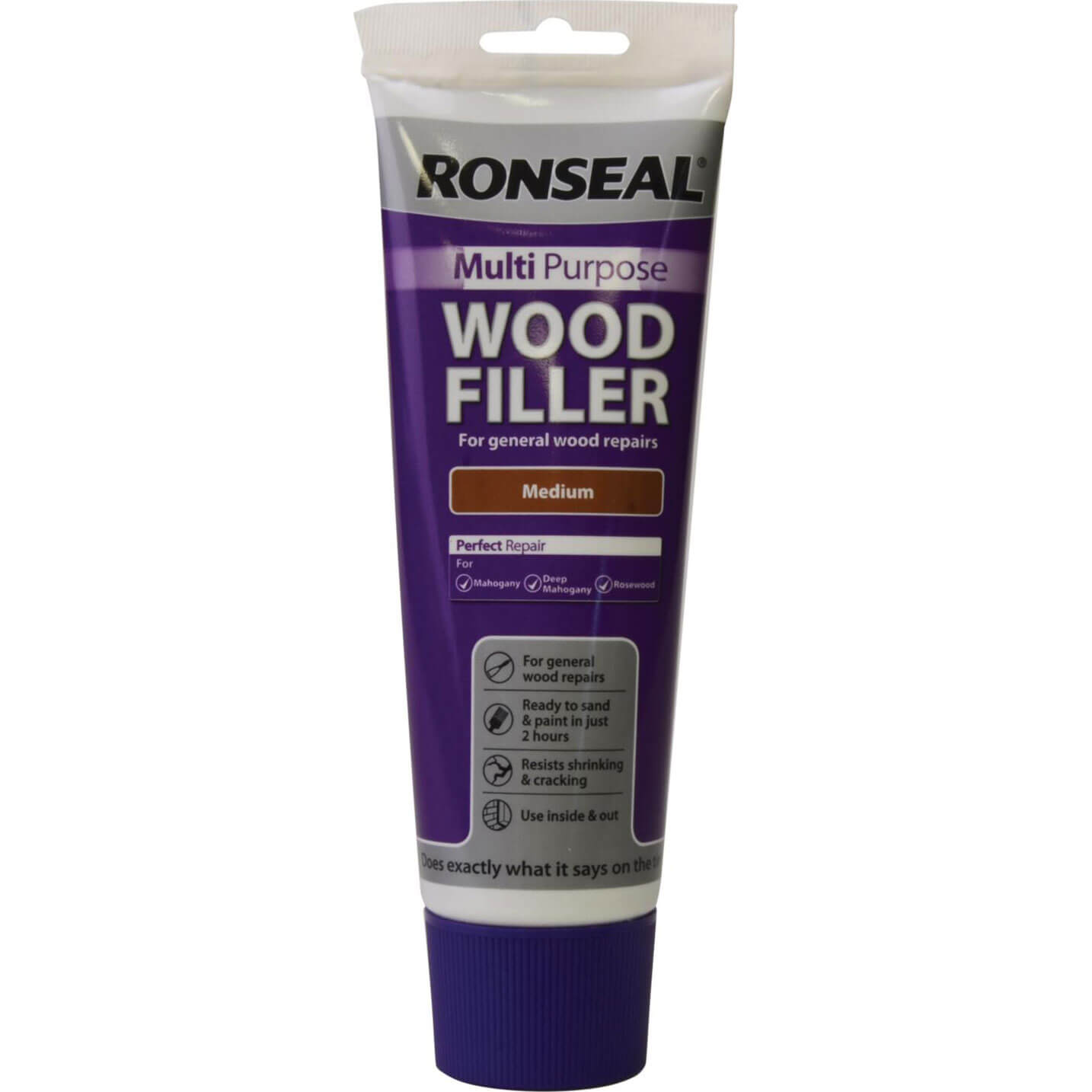 Image of Ronseal Multi Purpose Wood Filler Tube Medium 325g