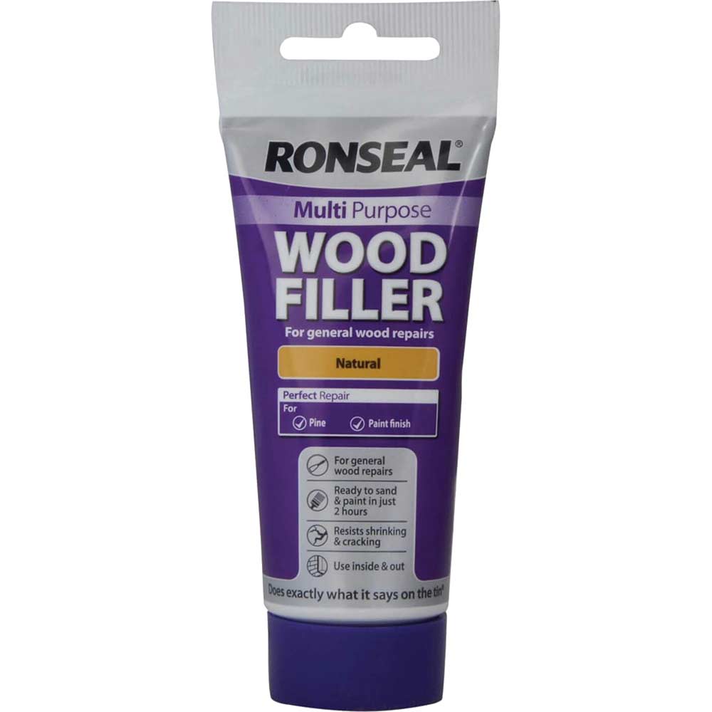 Image of Ronseal Multi Purpose Wood Filler Tube Natural 100g