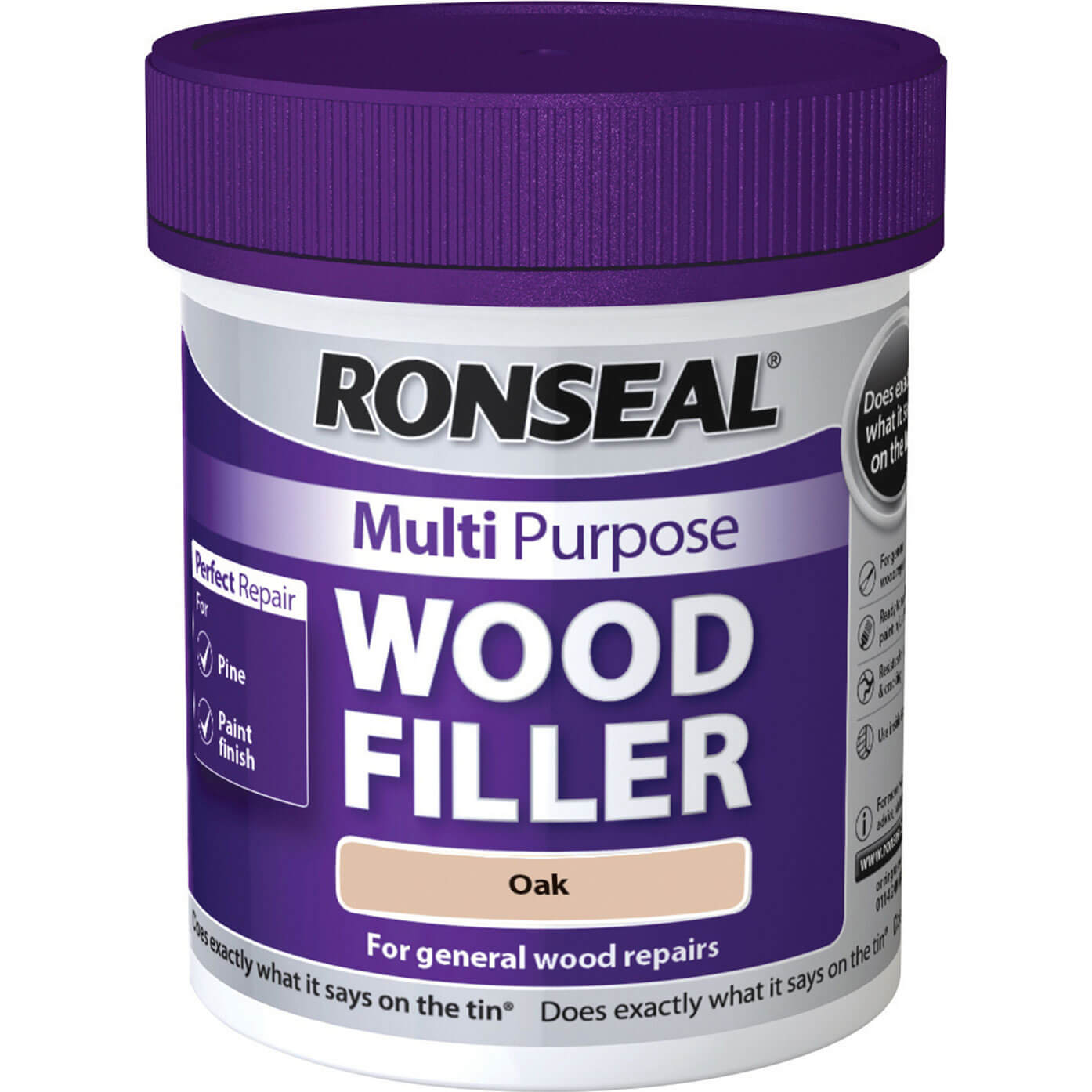 Image of Ronseal Multi Purpose Wood Filler Tub Oak 250g