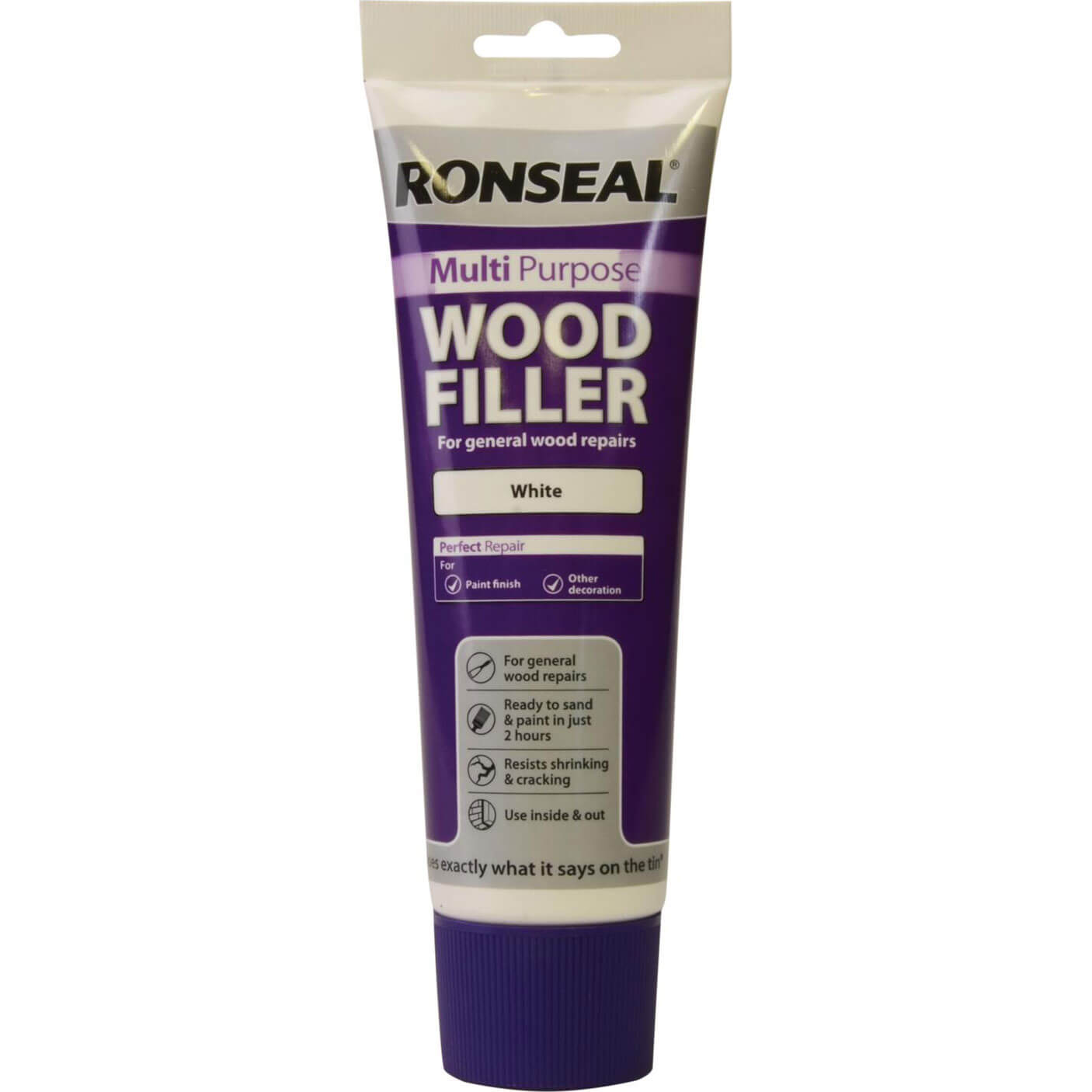 Image of Ronseal Multi Purpose Wood Filler Tube White 325g