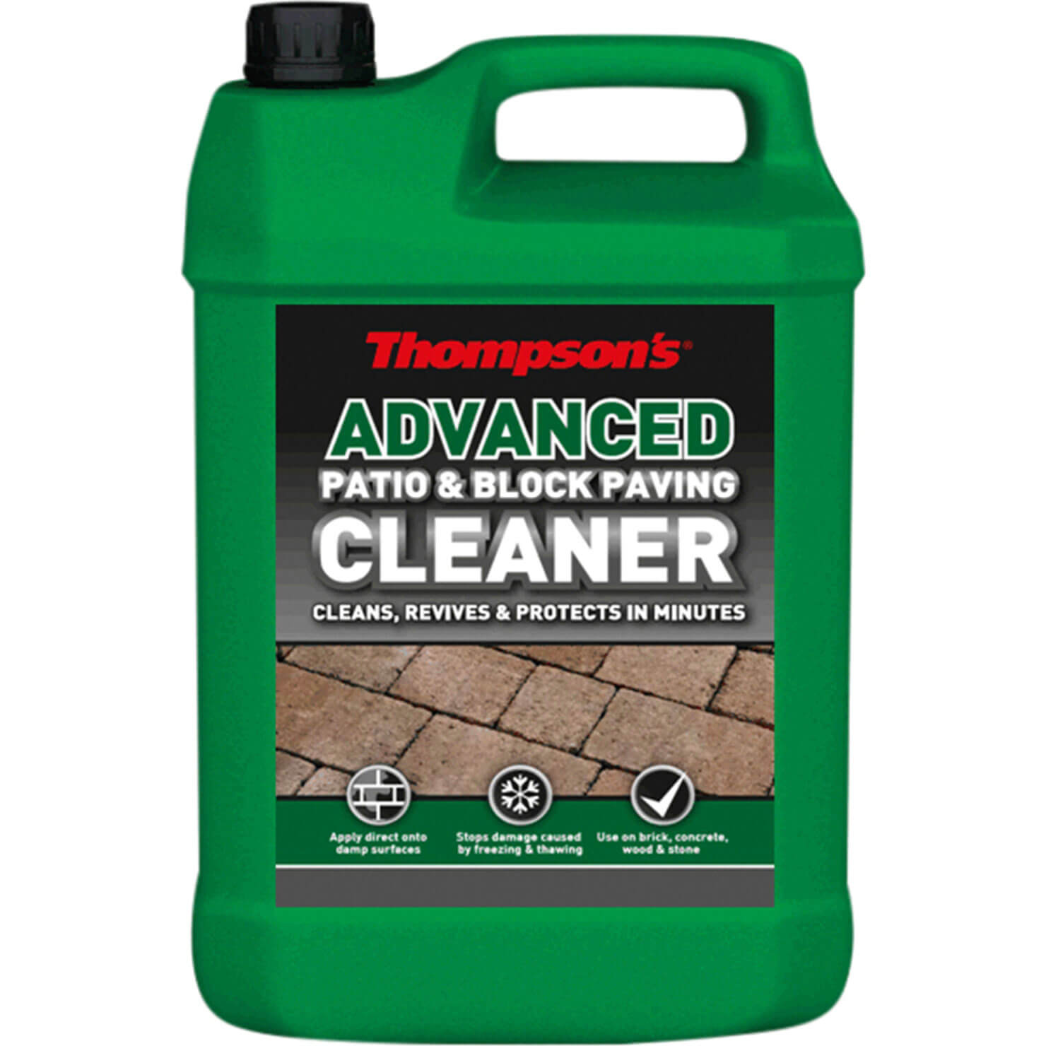Image of Ronseal Patio and Block Paving Cleaner Moss Guard Protection 5l