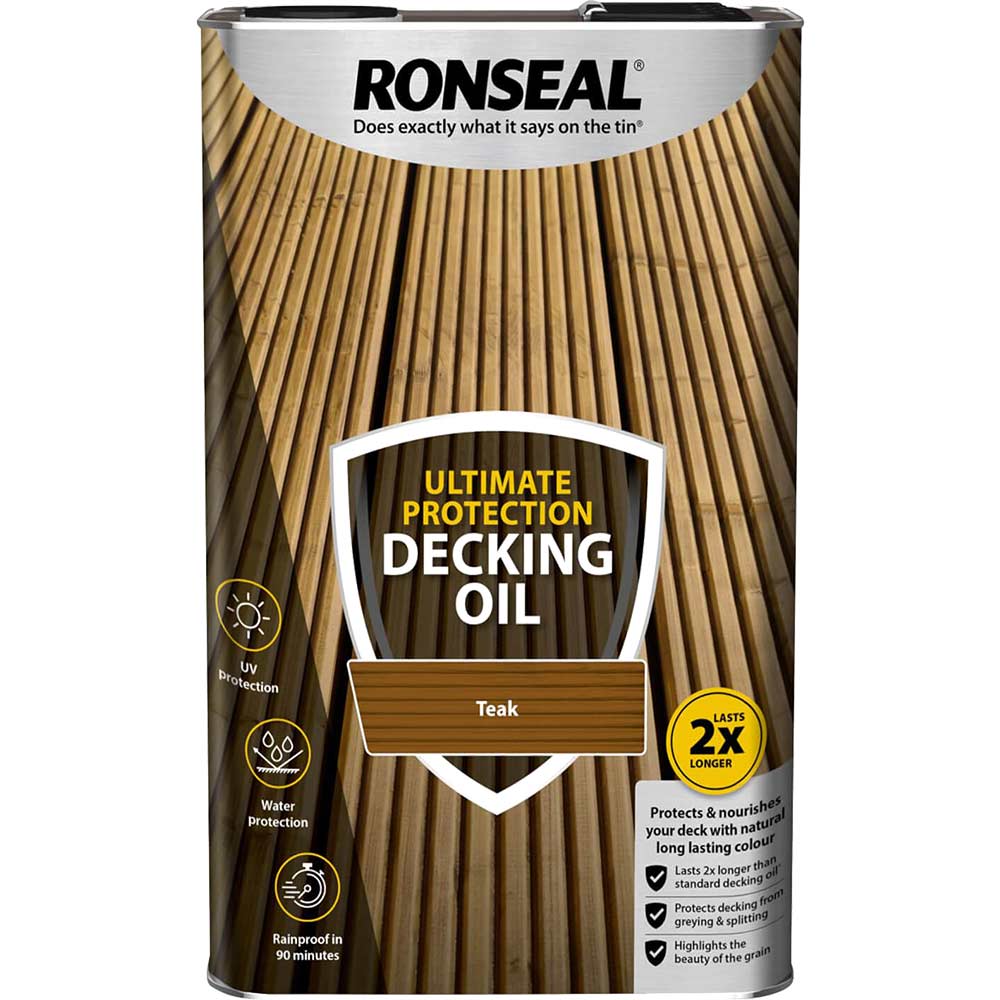 Ronseal Ultimate Protection Decking Stain Teak 5l