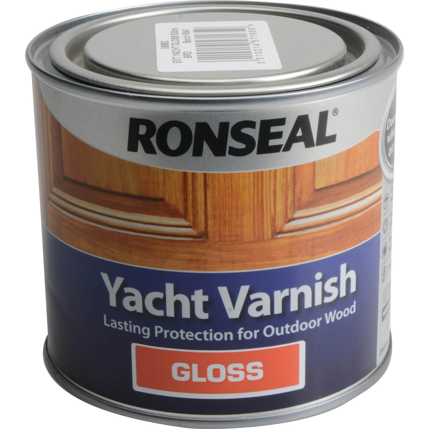 Image of Ronseal Exterior Yacht Varnish Gloss 500ml