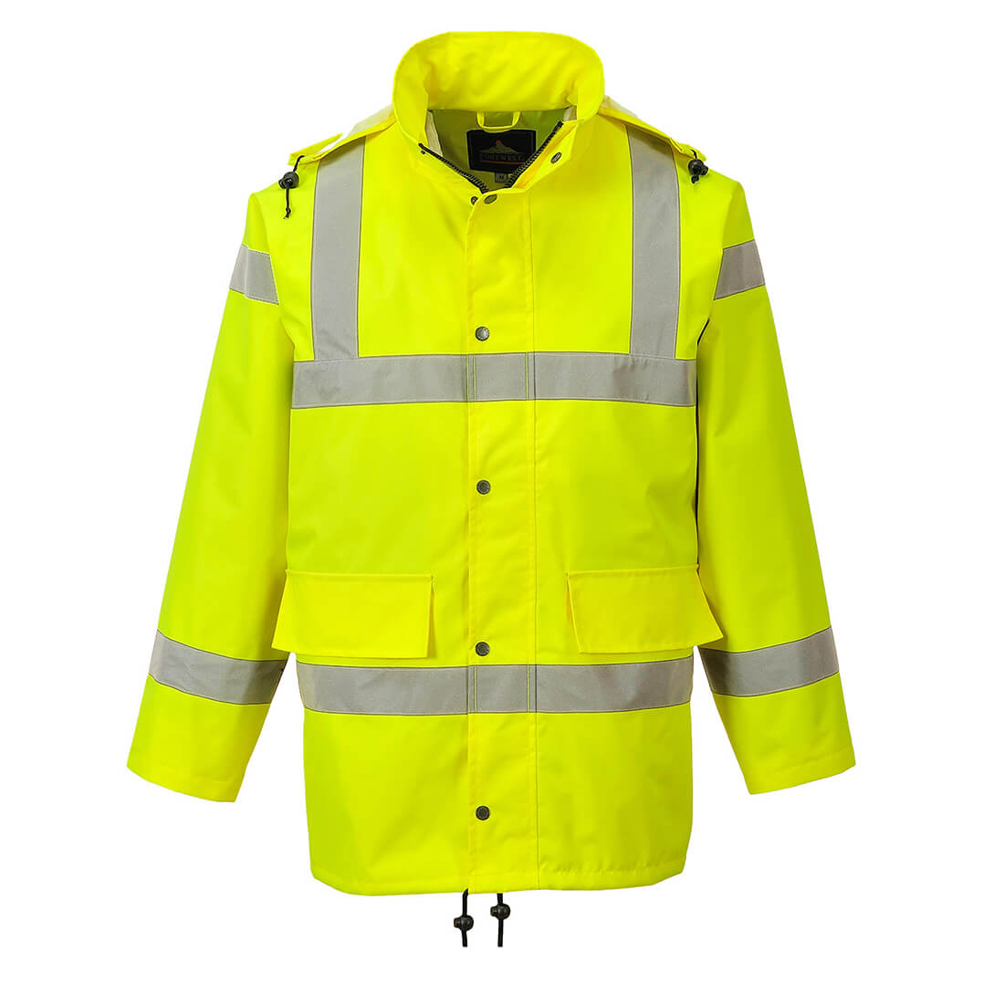 Image of Oxford Weave 300D Class 3 Breathable Hi Vis Jacket Yellow XL
