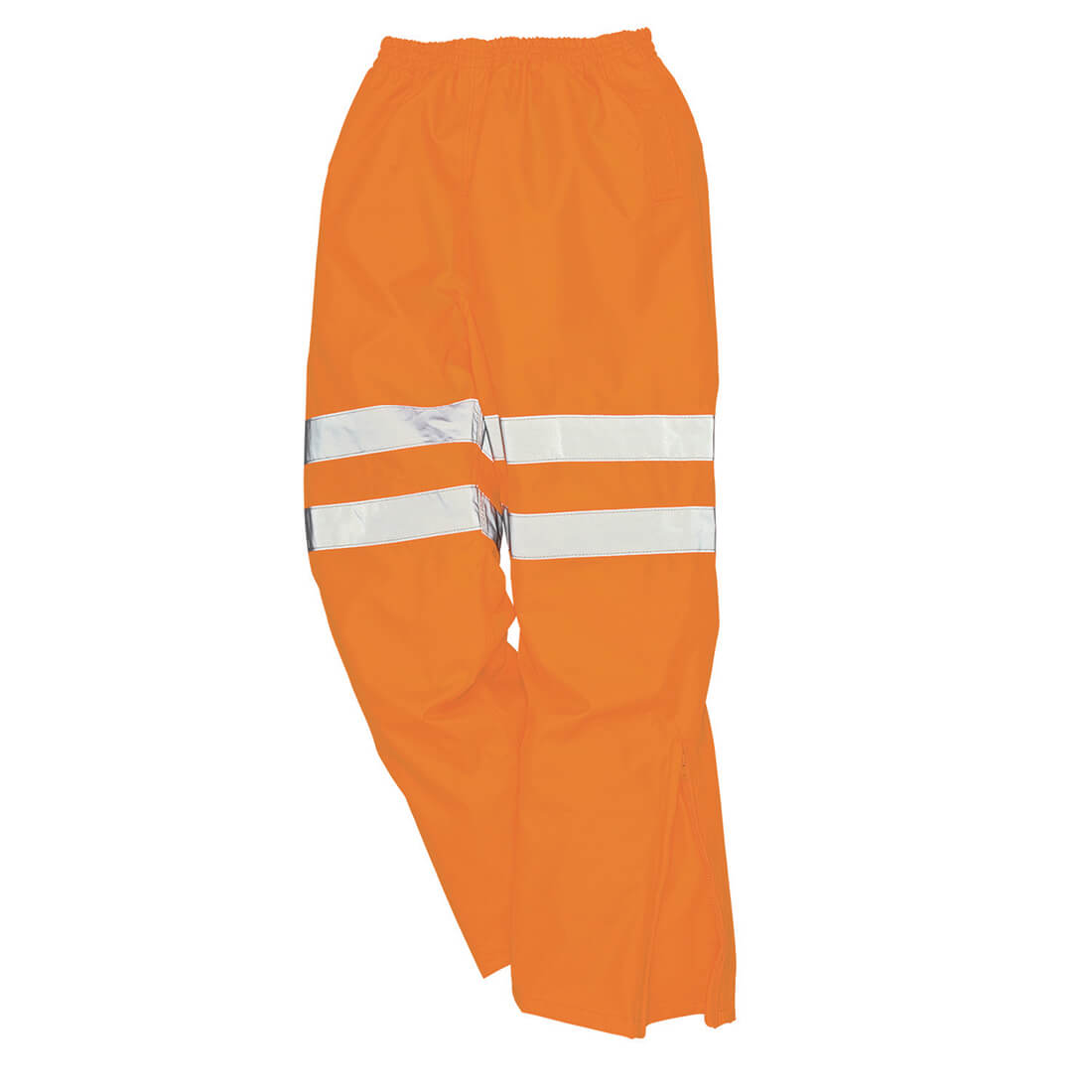 Image of Oxford Weave 300D Class 2 Breathable Hi Vis Breathable Trousers Orange 5XL