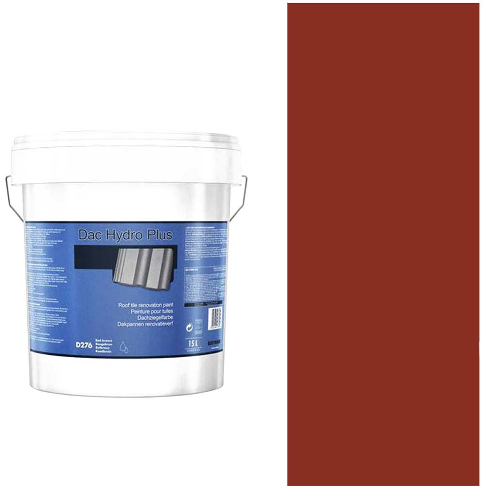 Image of Rust Oleum Dac Hydro Plus Tile Roof Paint 15l Tile Red