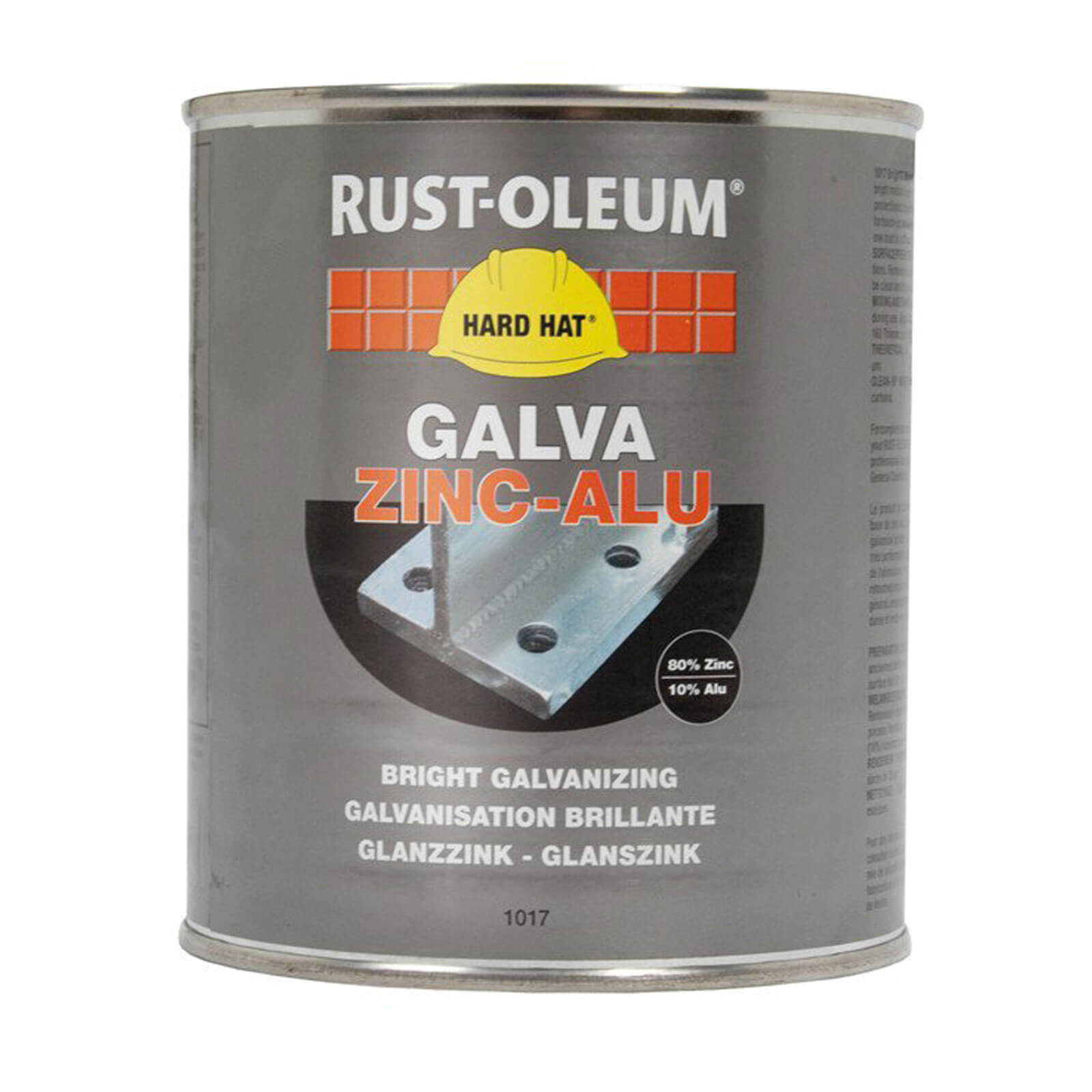 Image of Rust Oleum 1017 Galvanising Zinc Metal Paint 1kg