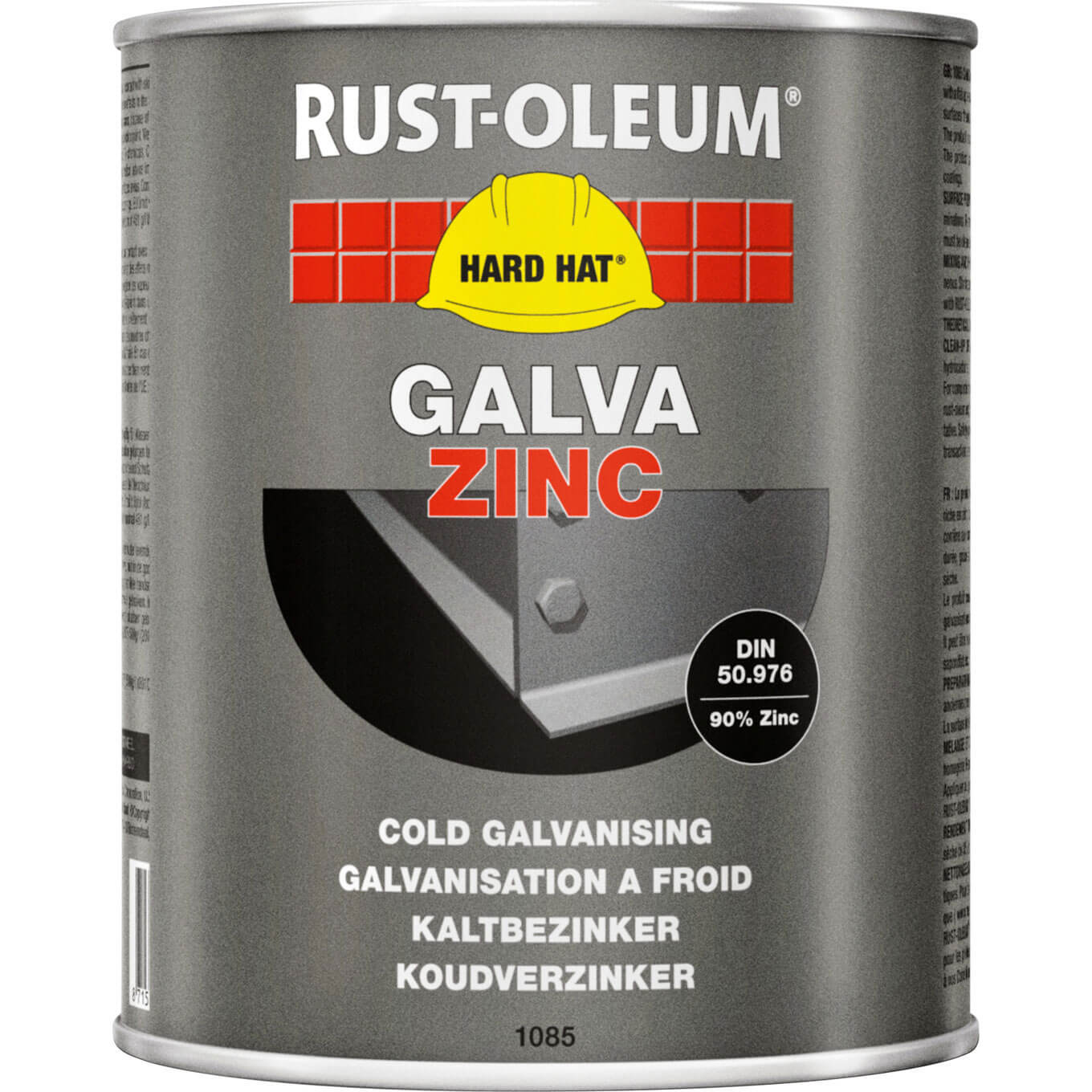 Image of Rust Oleum 1085 Cold Galvanising Zinc Metal Paint 1kg