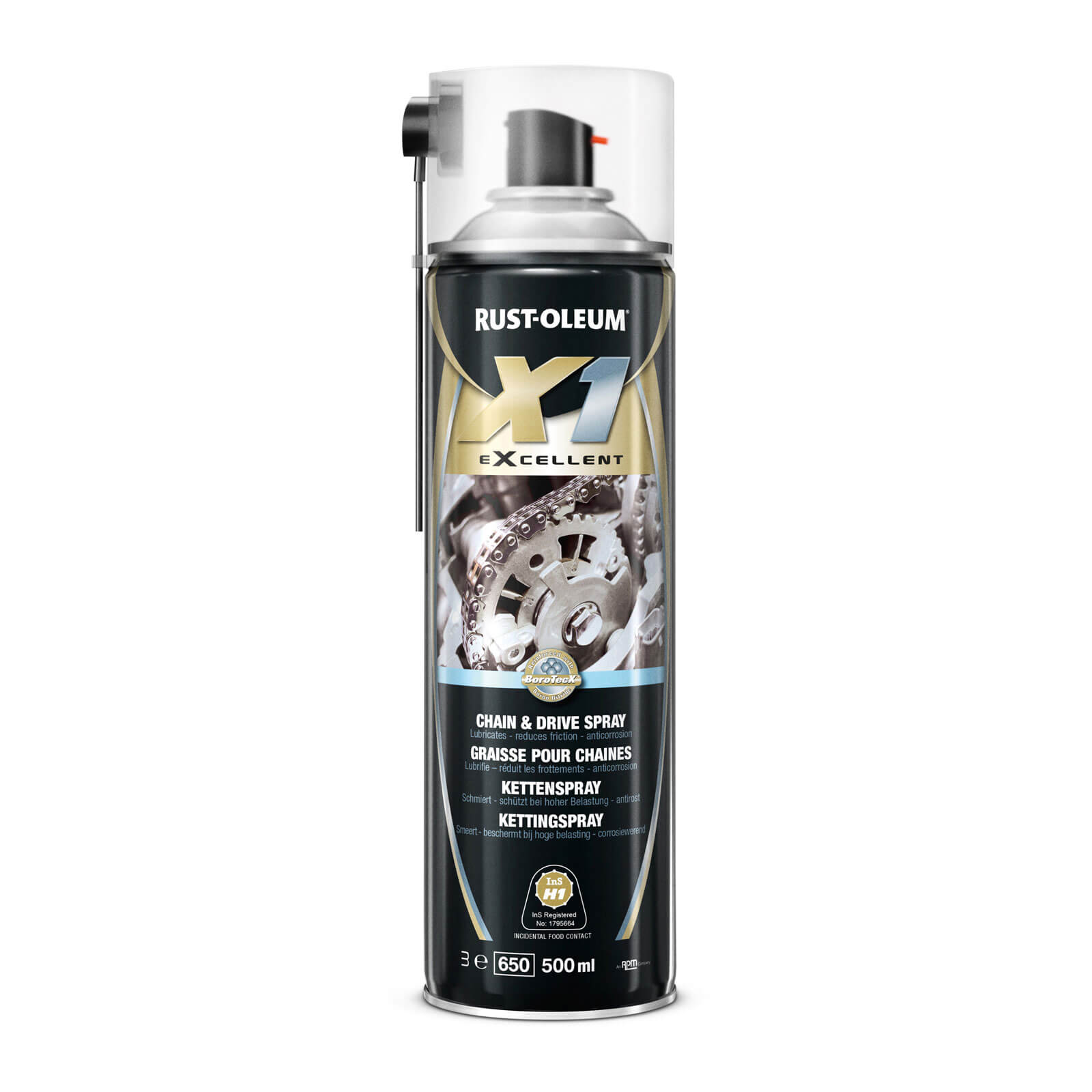 Image of Rust Oleum X1 eXcellent Chain and Drive Lubricating Spray 500ml