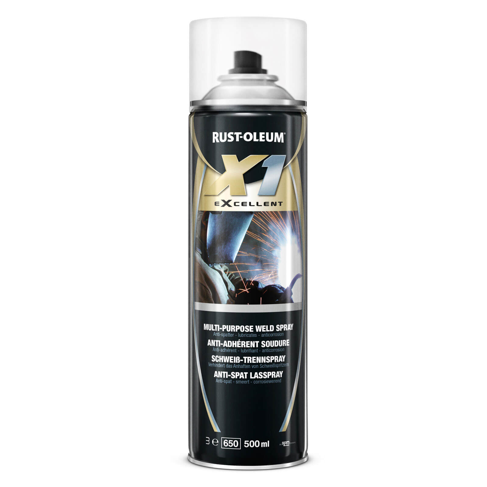 Image of Rust Oleum X1 eXcellent Multi-Purpose Weld Splatter Spray 500ml