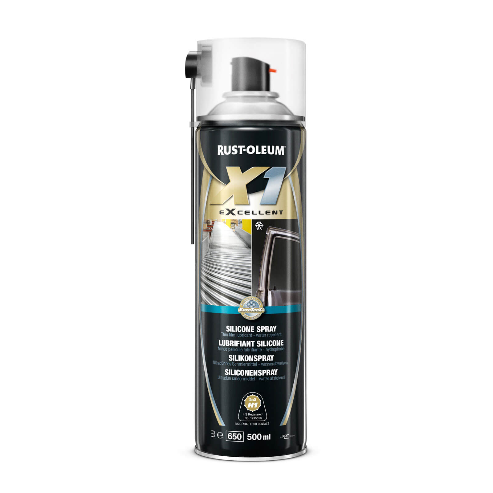 Image of Rust Oleum X1 eXcellent Silicone Lubricating Spray 500ml
