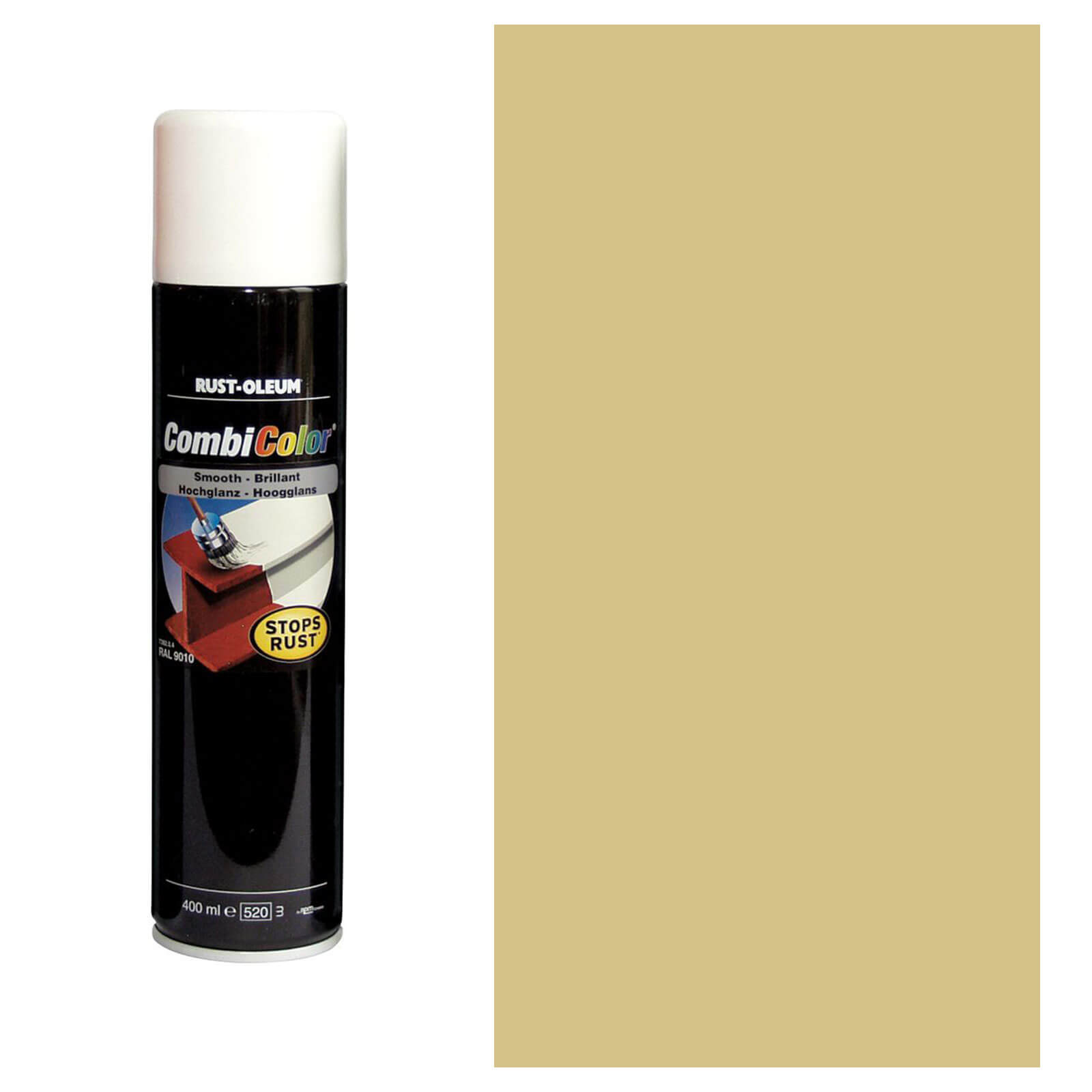 Image of Rust Oleum CombiColor Metal Spray Paint Gold 400ml