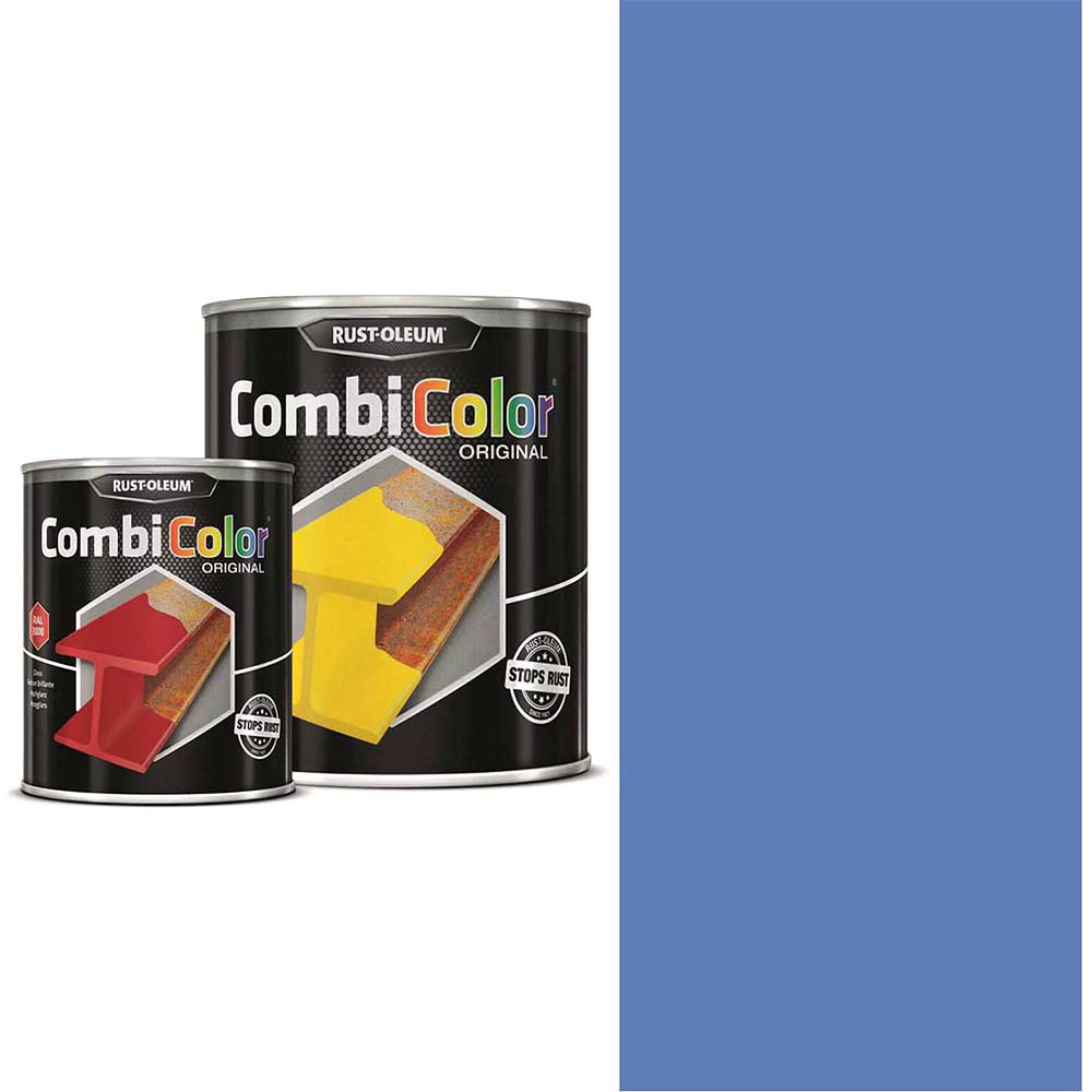 Image of Rust Oleum CombiColor Metal Protection Paint Light Blue 750ml