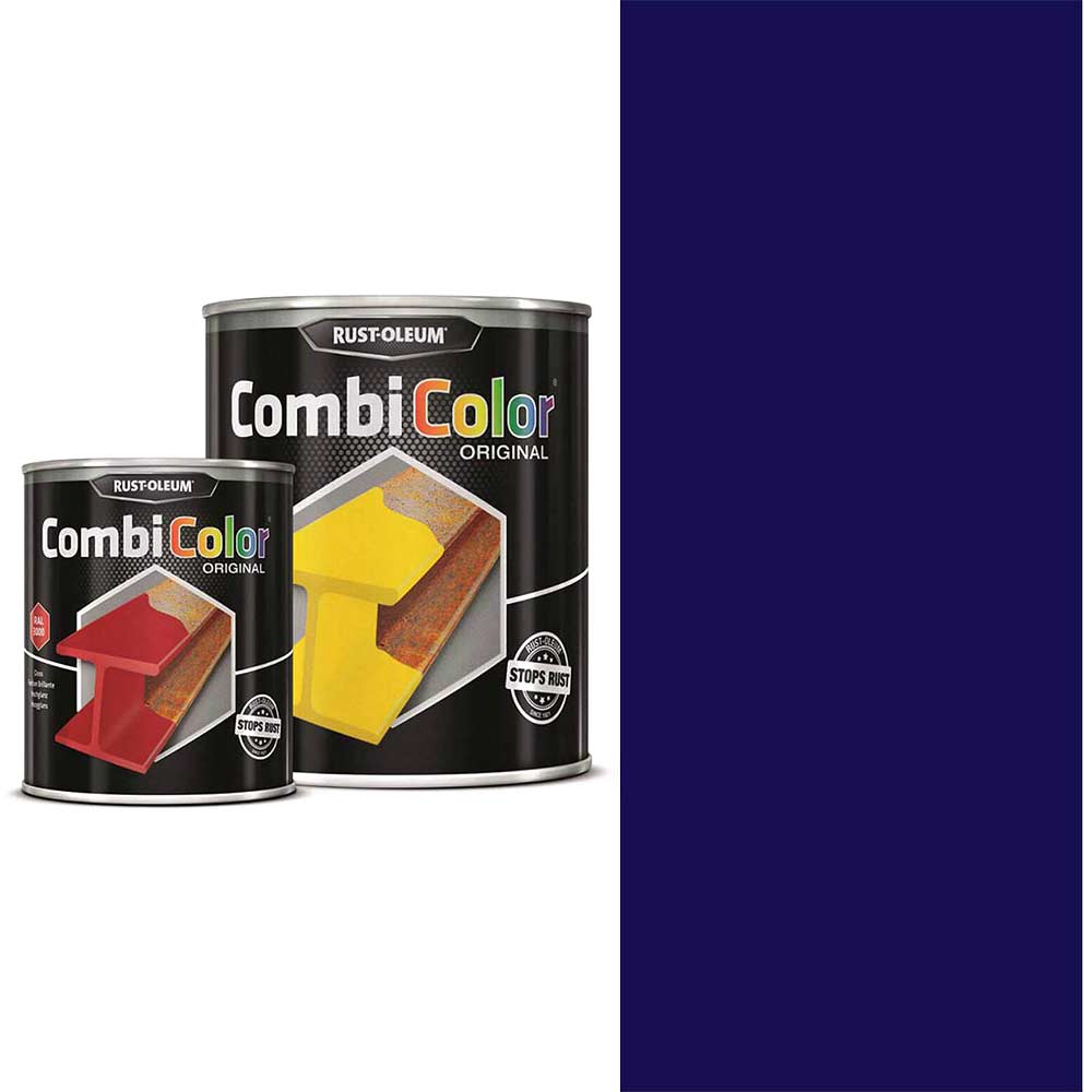 Image of Rust Oleum CombiColor Metal Protection Paint Marine Blue 750ml