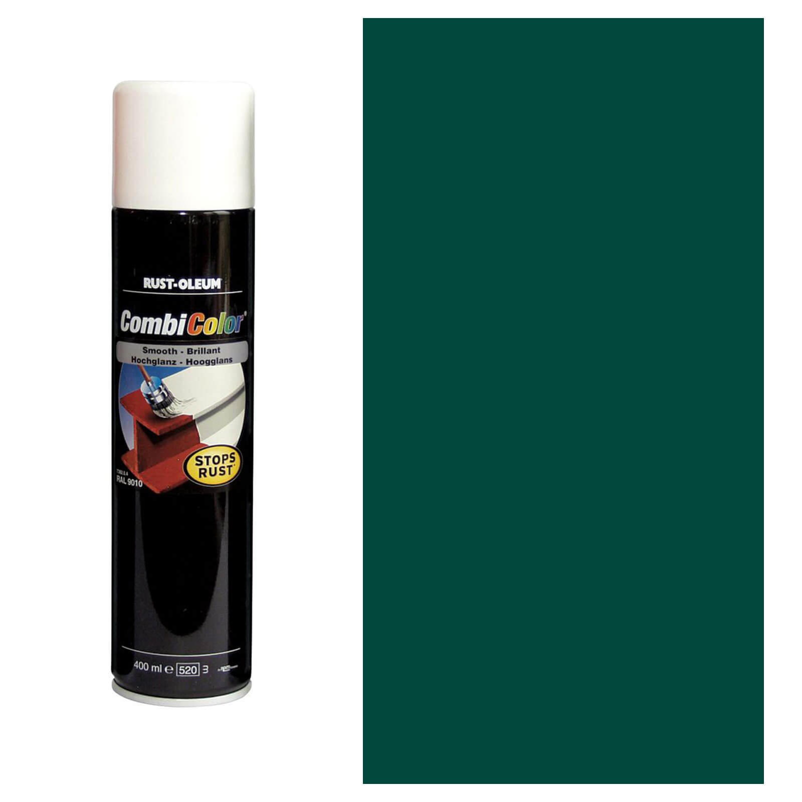 Image of Rust Oleum CombiColor Metal Spray Paint Moss Green 400ml