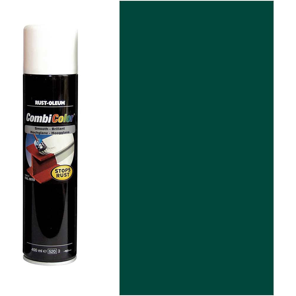 Image of Rust Oleum CombiColor Metal Spray Paint Moss Green 400ml