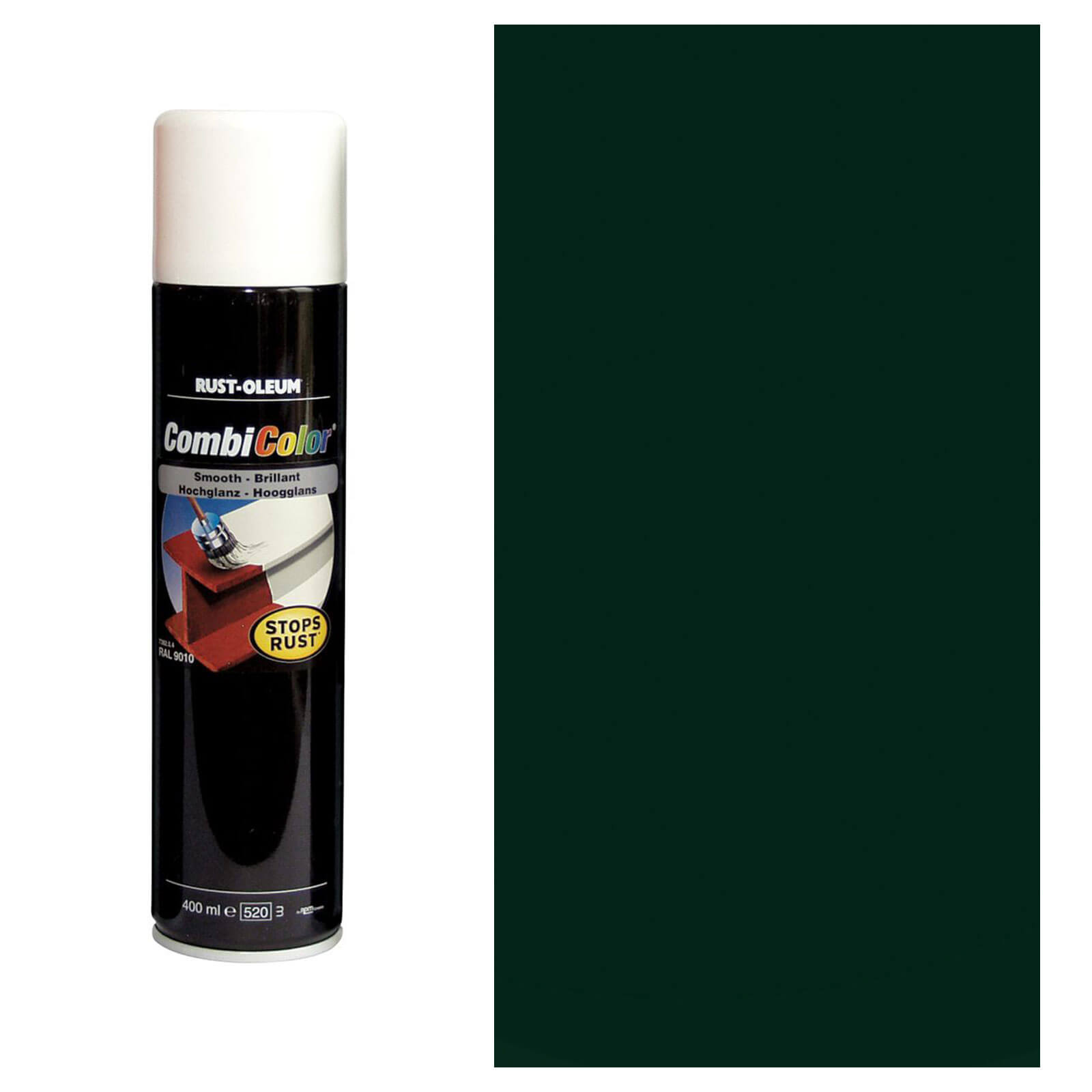 Image of Rust Oleum CombiColor Metal Spray Paint Fir Green 400ml