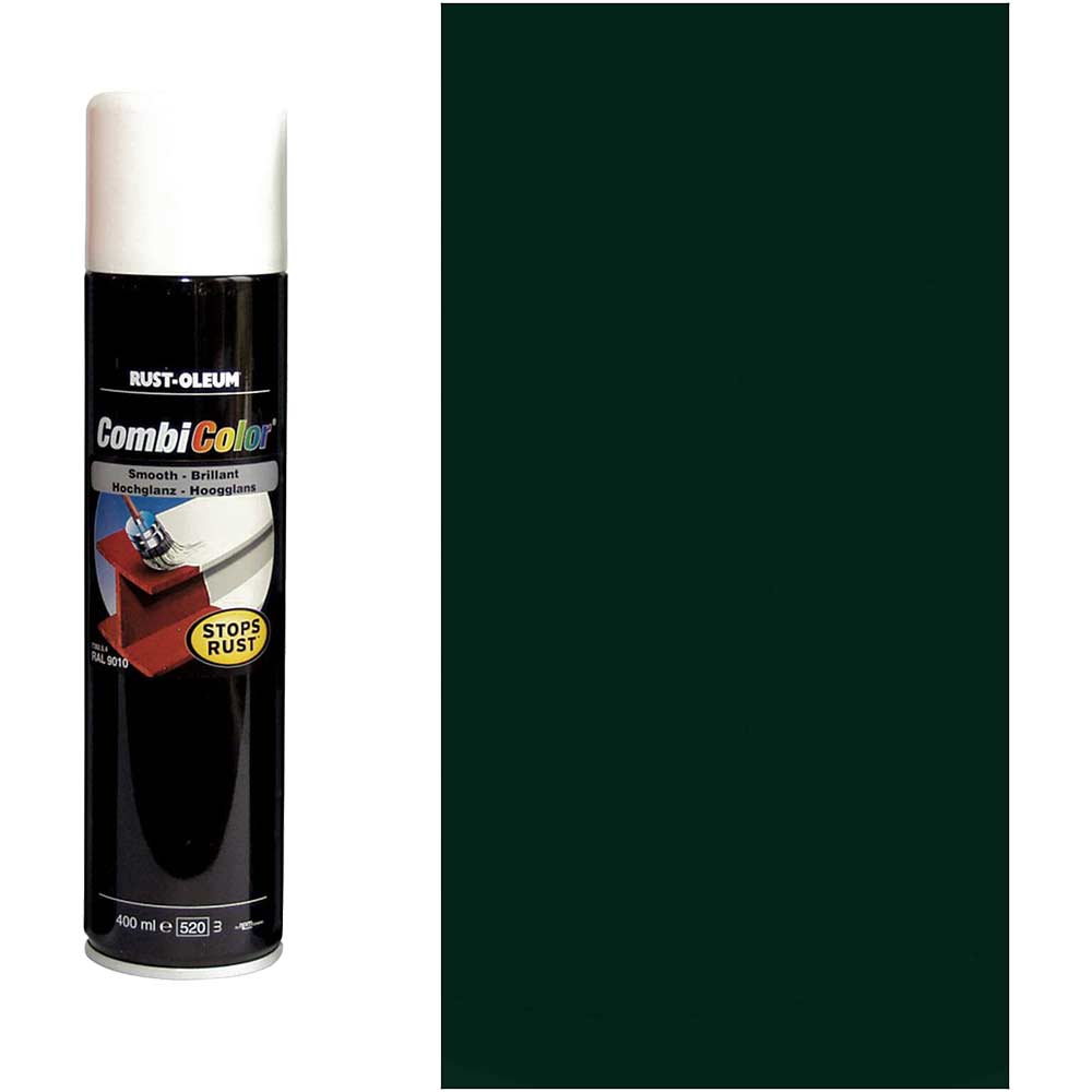 Image of Rust Oleum CombiColor Metal Spray Paint Fir Green 400ml