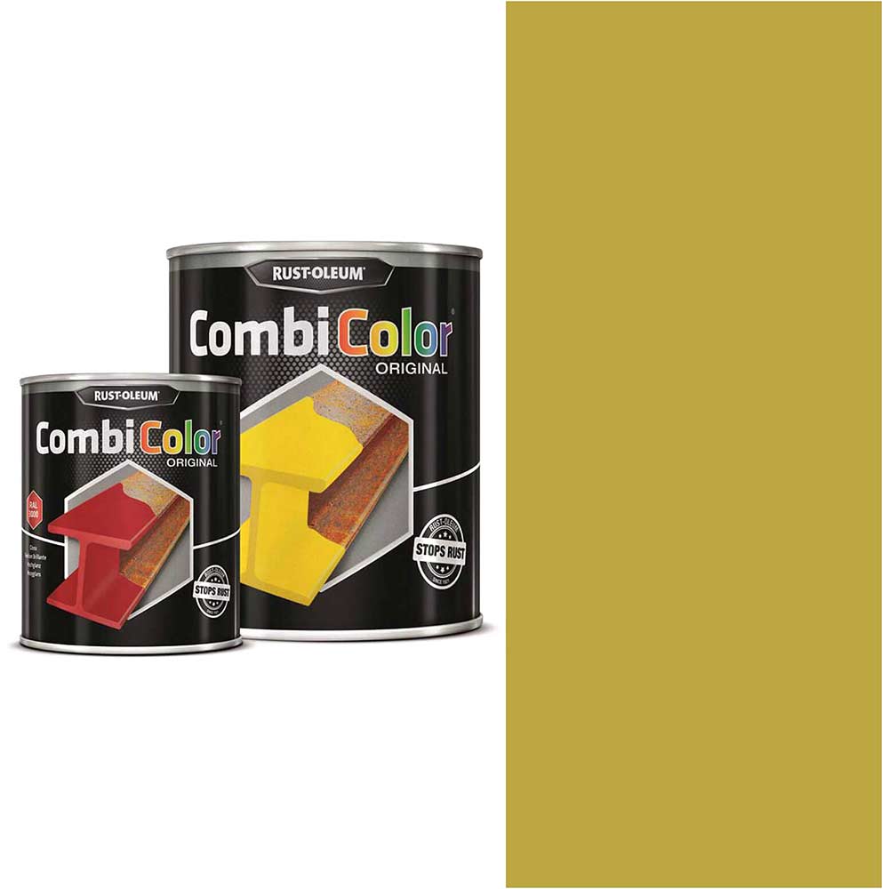 Rust Oleum CombiColor Metal Protection Paint Golden Yellow 2.5l