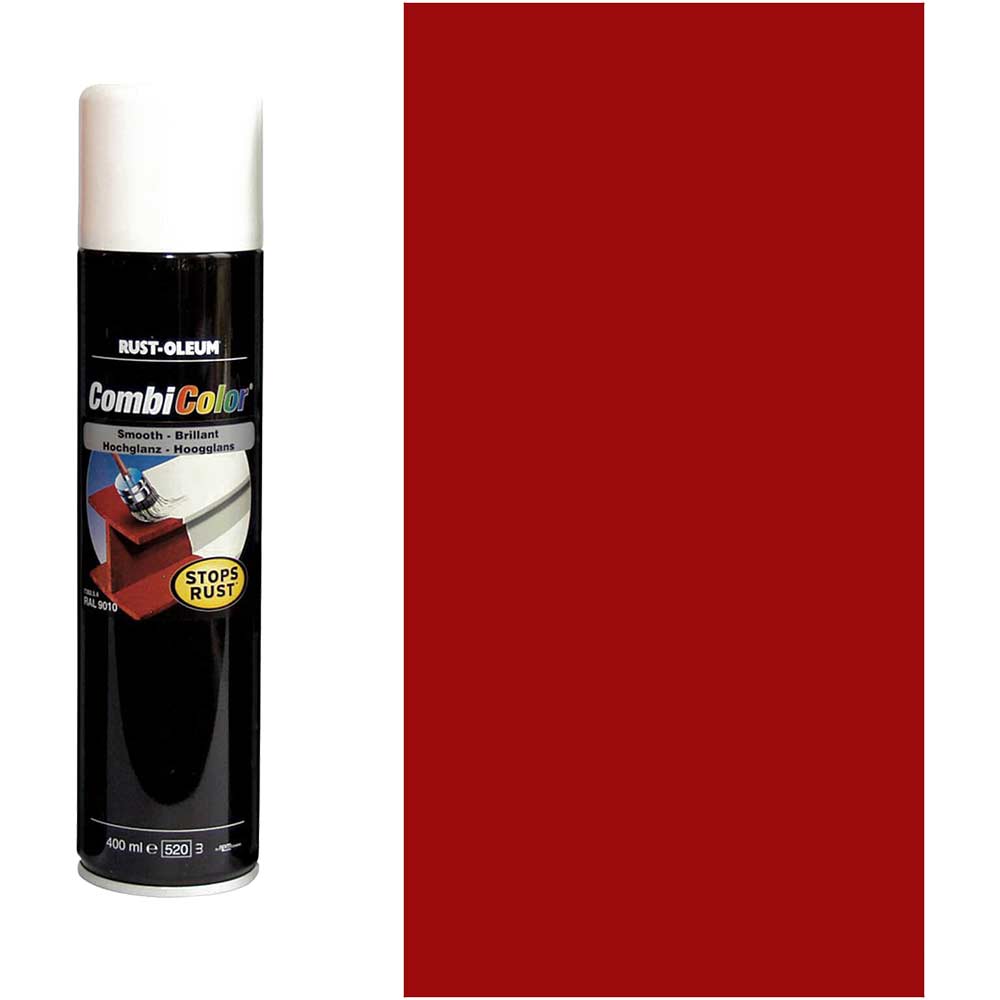 Image of Rust Oleum CombiColor Metal Spray Paint Red 400ml