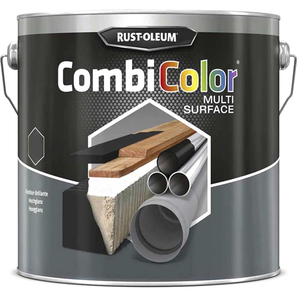 Rust Oleum CombiColor Multi Surface Paint Matt White 750ml
