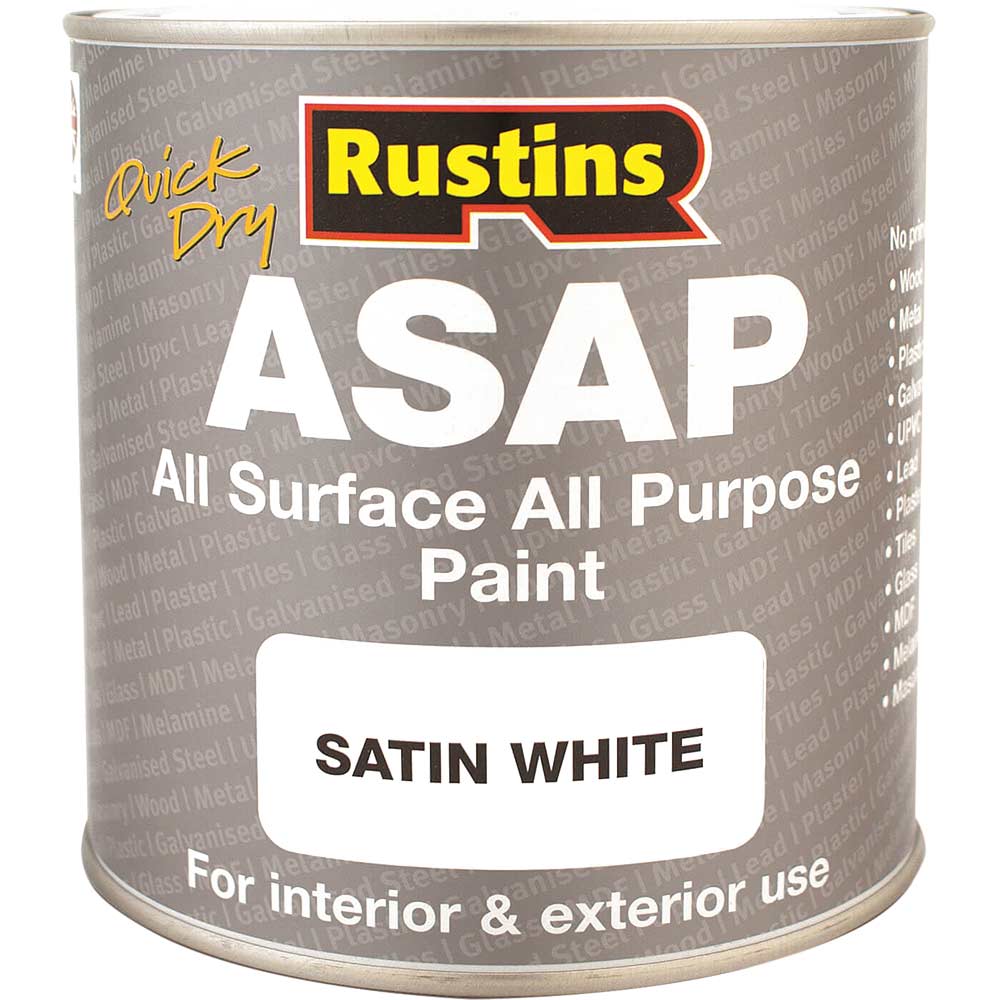 Rustins ASAP All Surface All Purpose Paint White 250ml