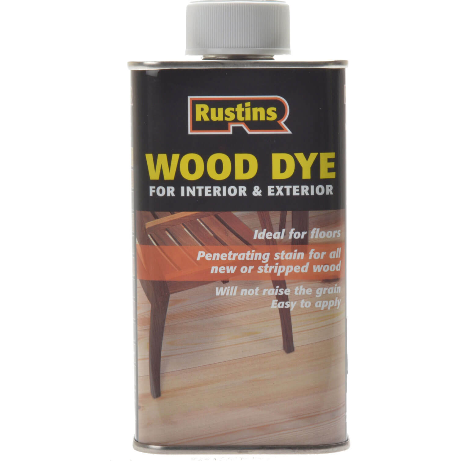 Image of Rustins Wood Dye Ebony 250ml