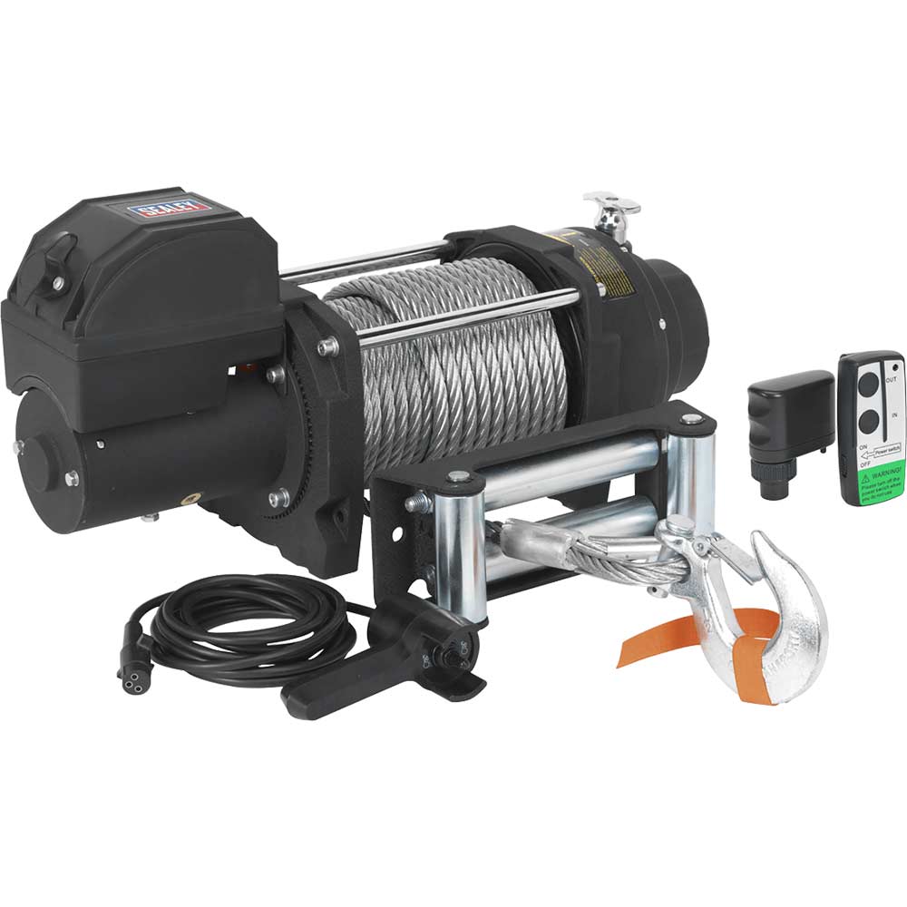 Sealey RW8180 12v Recovery Winch Wireless Combo Kit 8180kg