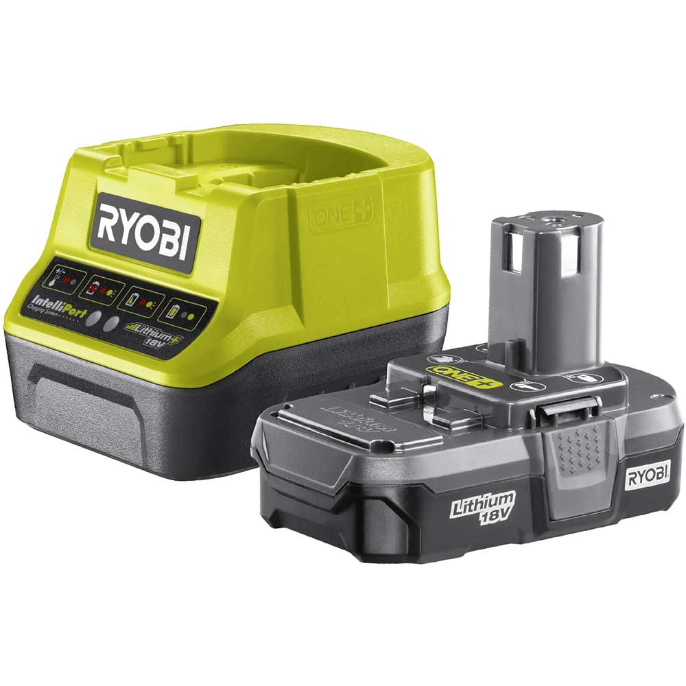 Ryobi Rc18120 115 One 18v Cordless Fast Battery Charger And Li Ion Battery 1 5ah Battery Packs