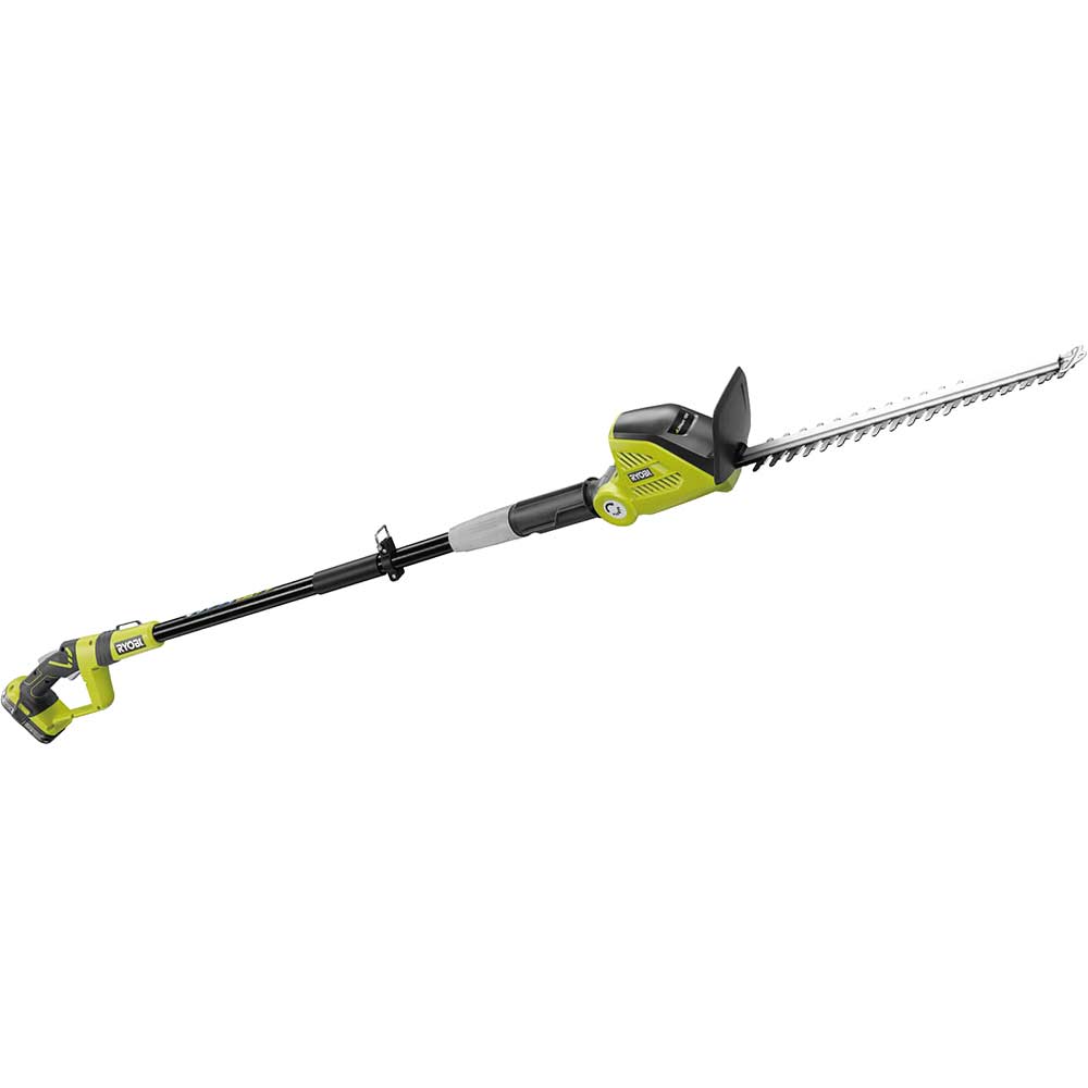 ryobi one  18v opt1845 cordless pole hedge trimmer