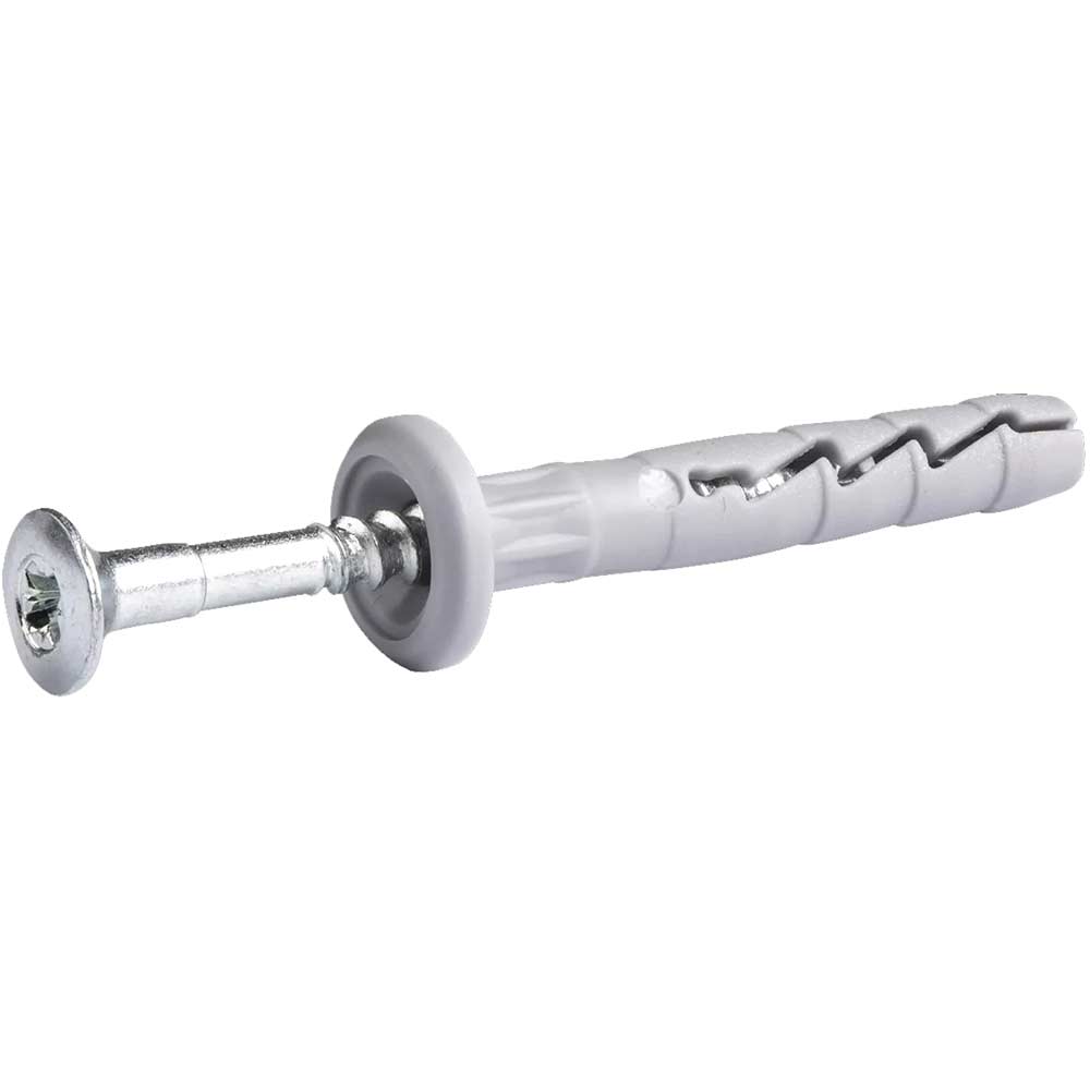 Rawl FX-N-K Nylon Hammer In Fixing with Mushroom Head Screw 6mm 60mm Pack of 50