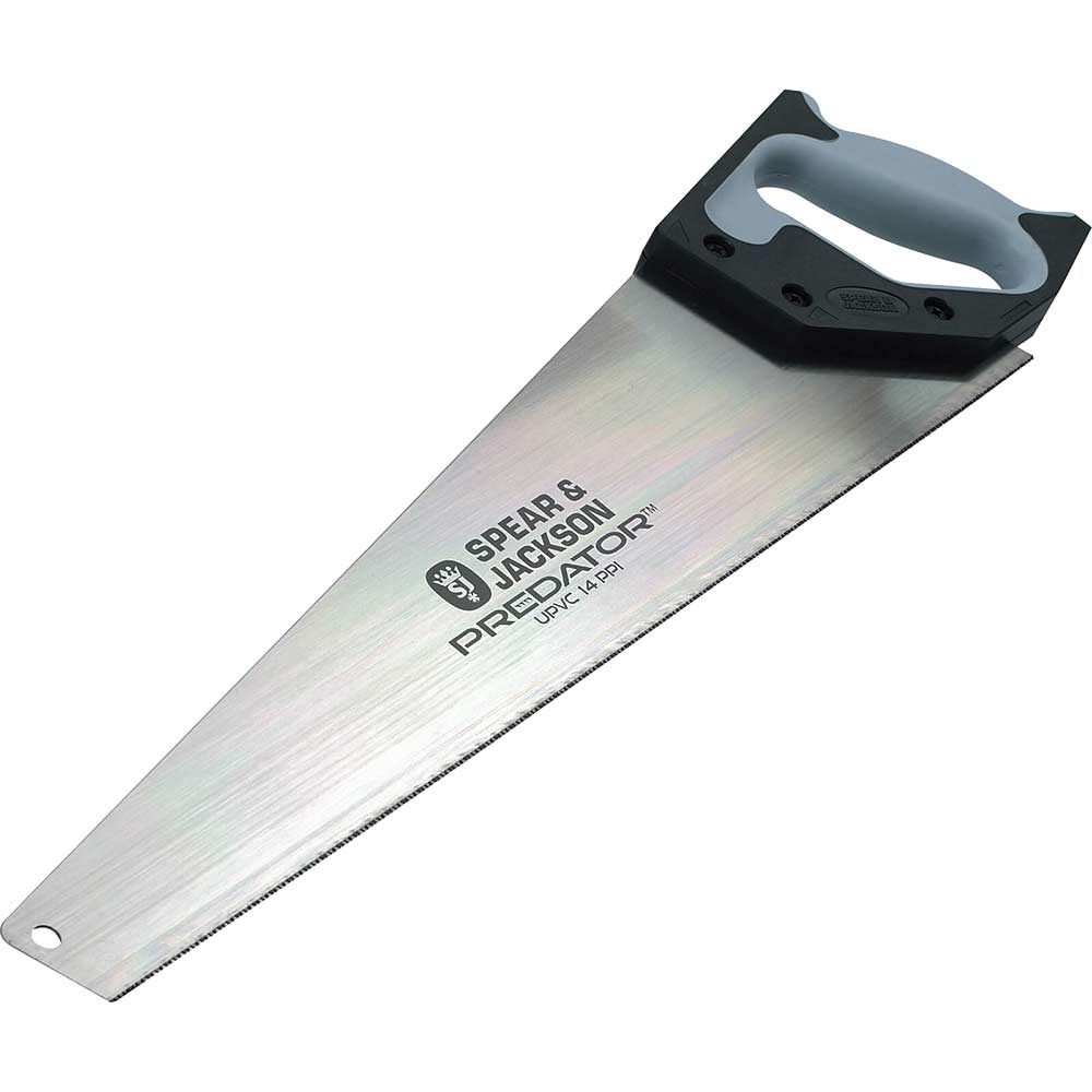 Spear and Jackson Predator UPVC and Hard Plastic Hand Saw 20" / 500mm 14tpi