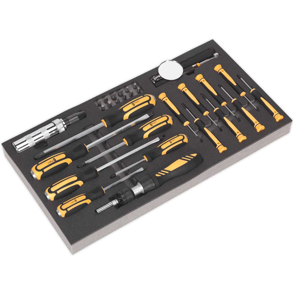 Siegen 36 Piece Screwdriver Set in Module Tray