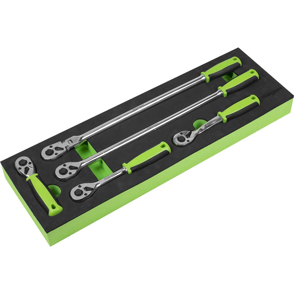 Image of Siegen S01230 5 Piece 3/8" Drive Ratchet Set in Module Tray