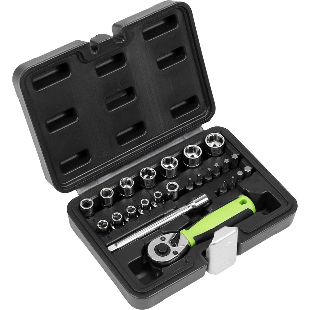 Siegen 25 Piece 1/4" Drive Hex Socket Set 1/4