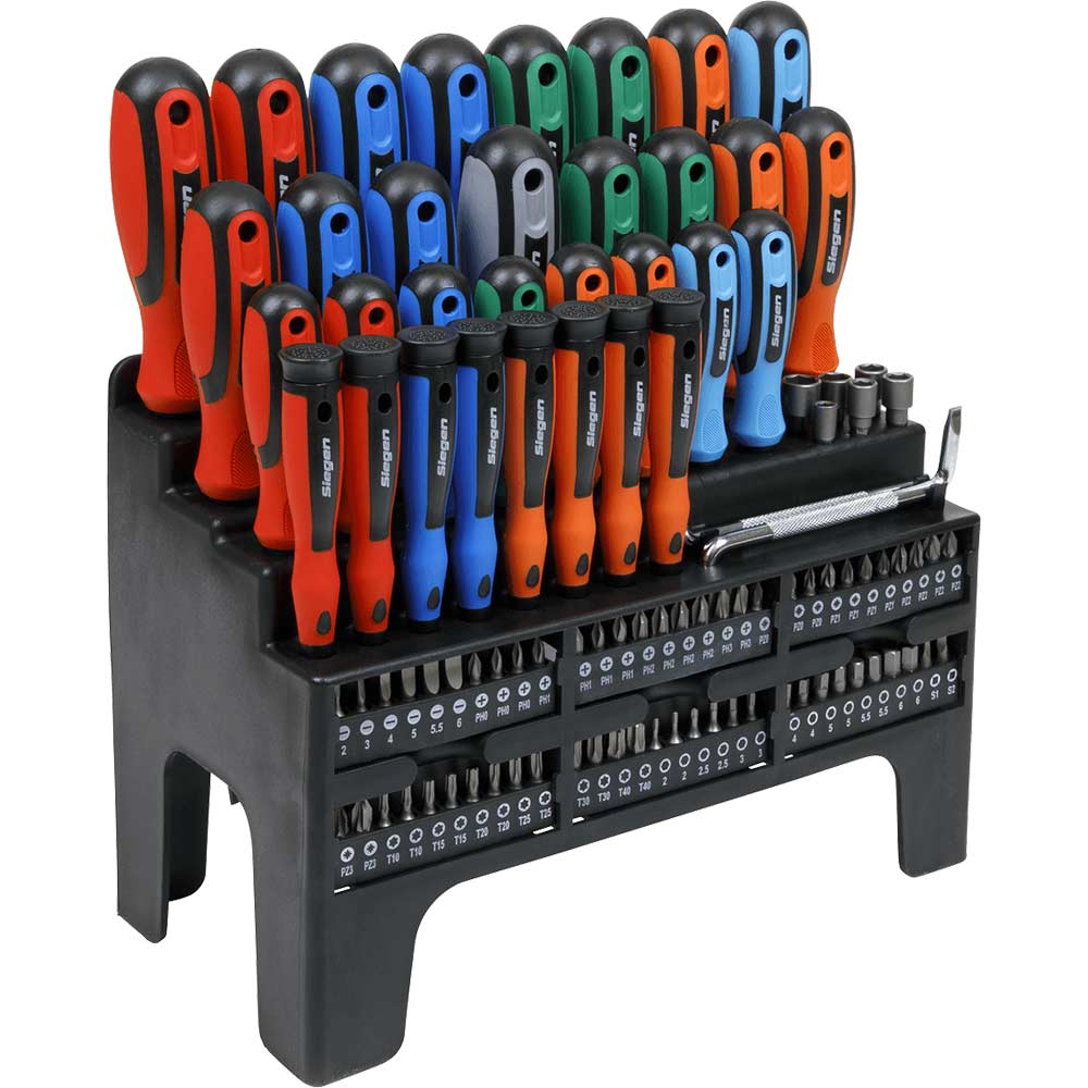 Click to view product details and reviews for Siegen 100 Piece Screwdriver And Bit Set.