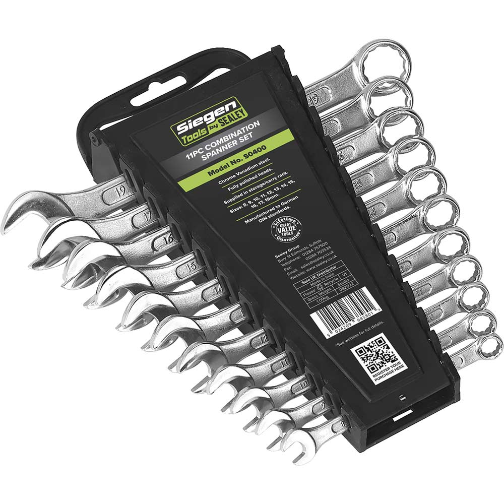 Image of Siegen 11 Piece Combination Spanner Set Metric