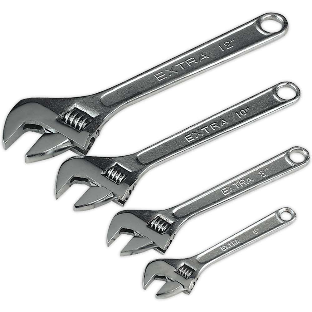 Image of Siegen 4 Piece Adjustable Spanner Set